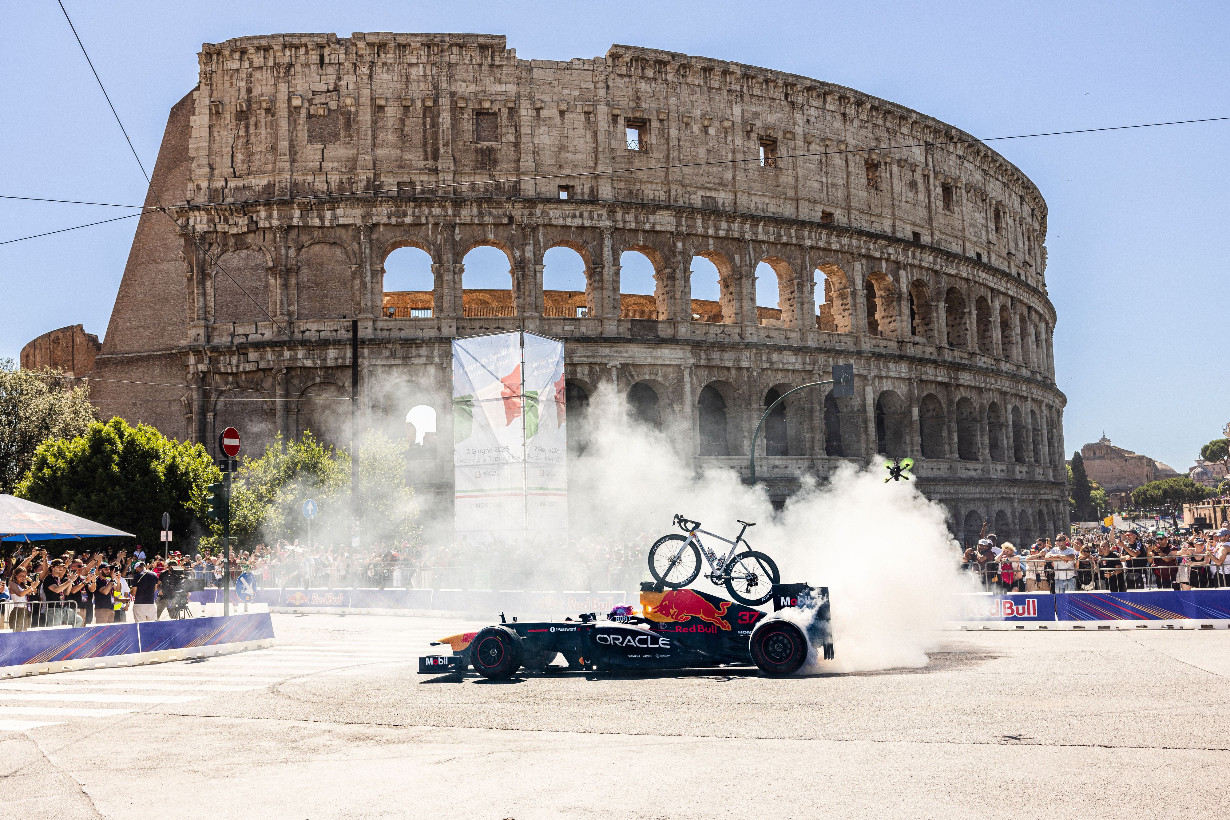 Patrick Friesacher begeistert die Fans in Rom.