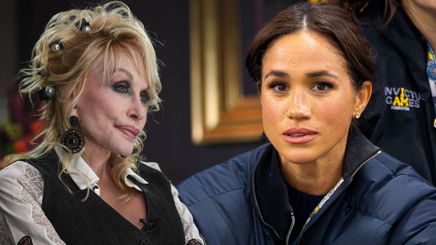 Dolly Parton (l.) soll eine Teilnahme an Herzogin Meghans Netflix-Serie abgelehnt haben.
