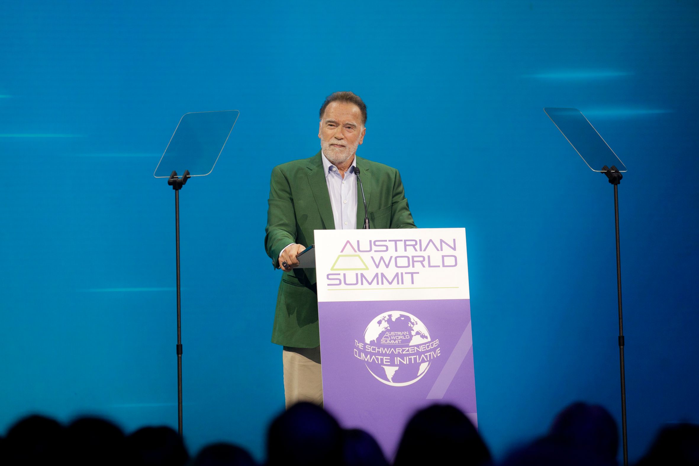 Arnold Schwarzenegger bei seiner Rede zum Auftakt des 