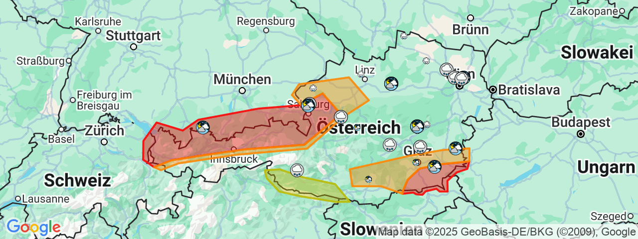 Am Dienstag fegen erneut kräftige Unwetter durch Teile Österreichs. 