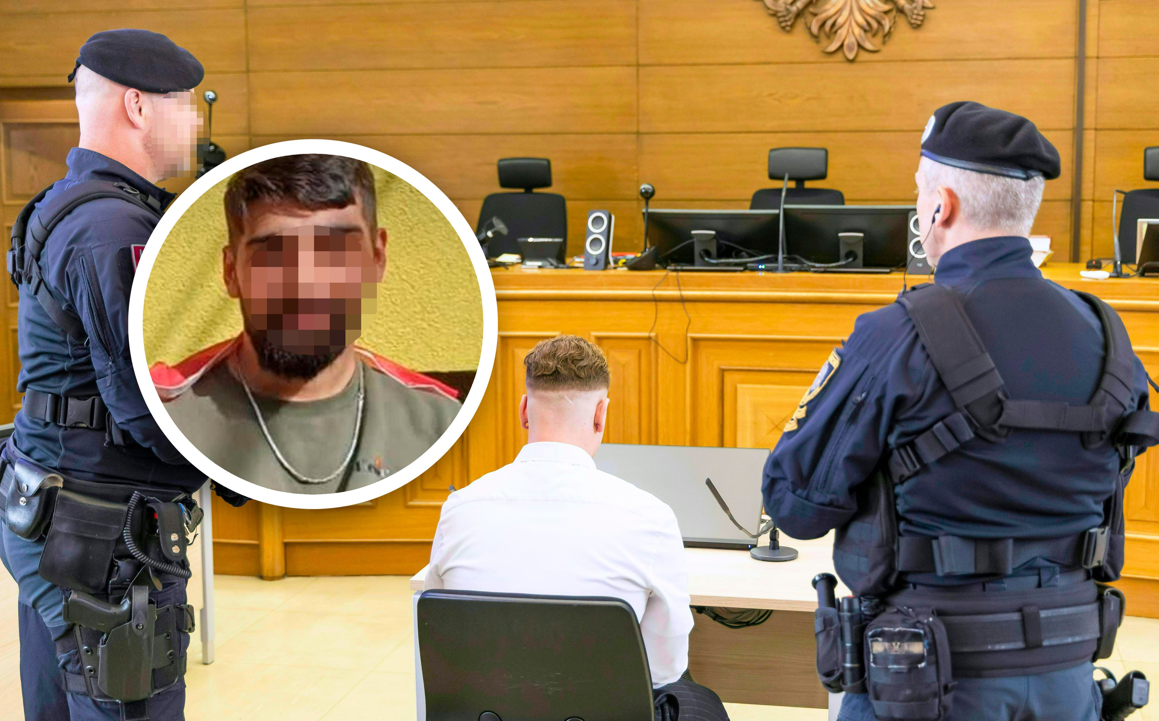 Der Angeklagte; Trauer um Opfer Mustafa P. (Kreis) 