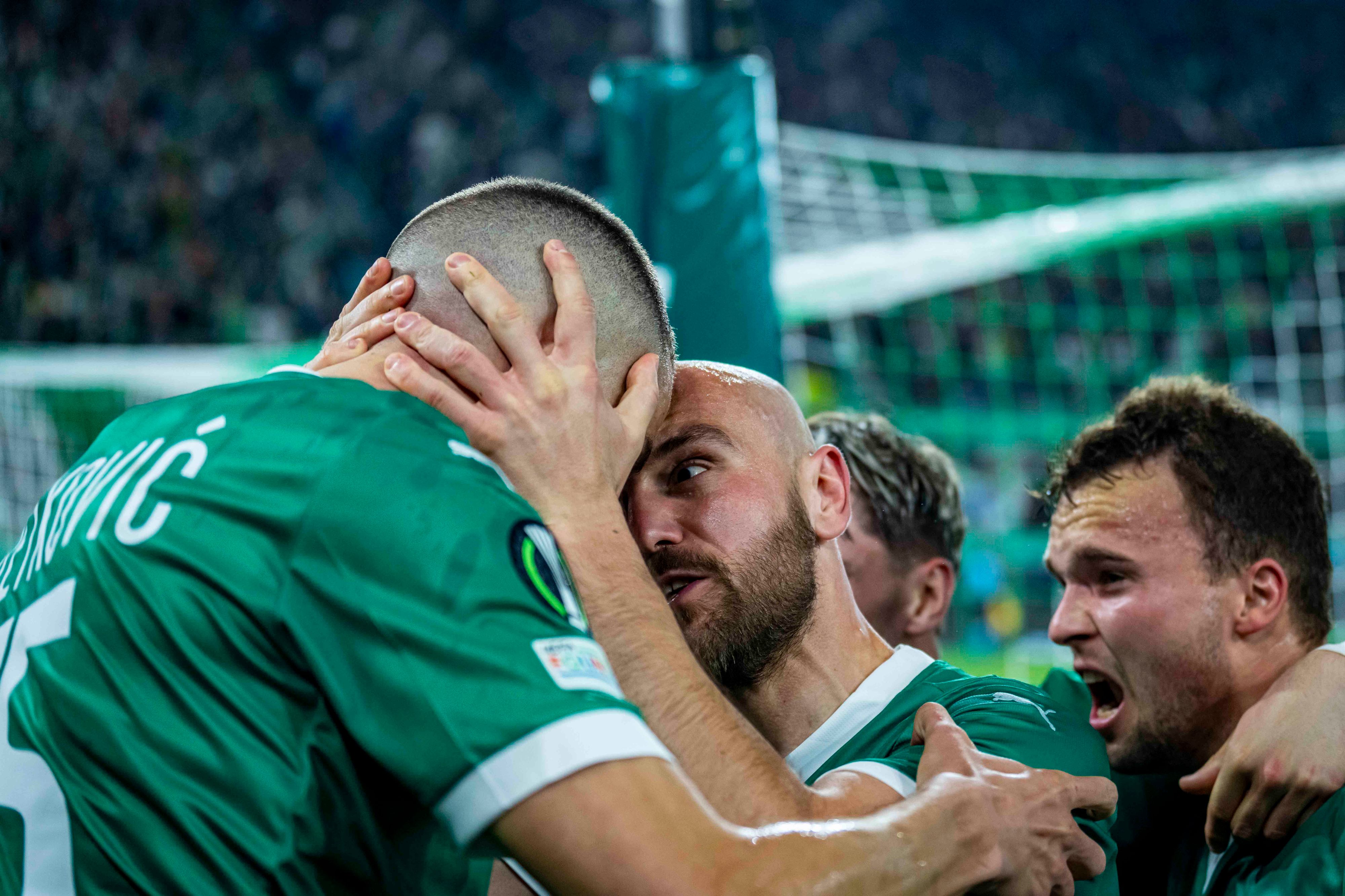 Rapid jubelte im Conference-League-Viertelfinale gegen Djurgarden. 