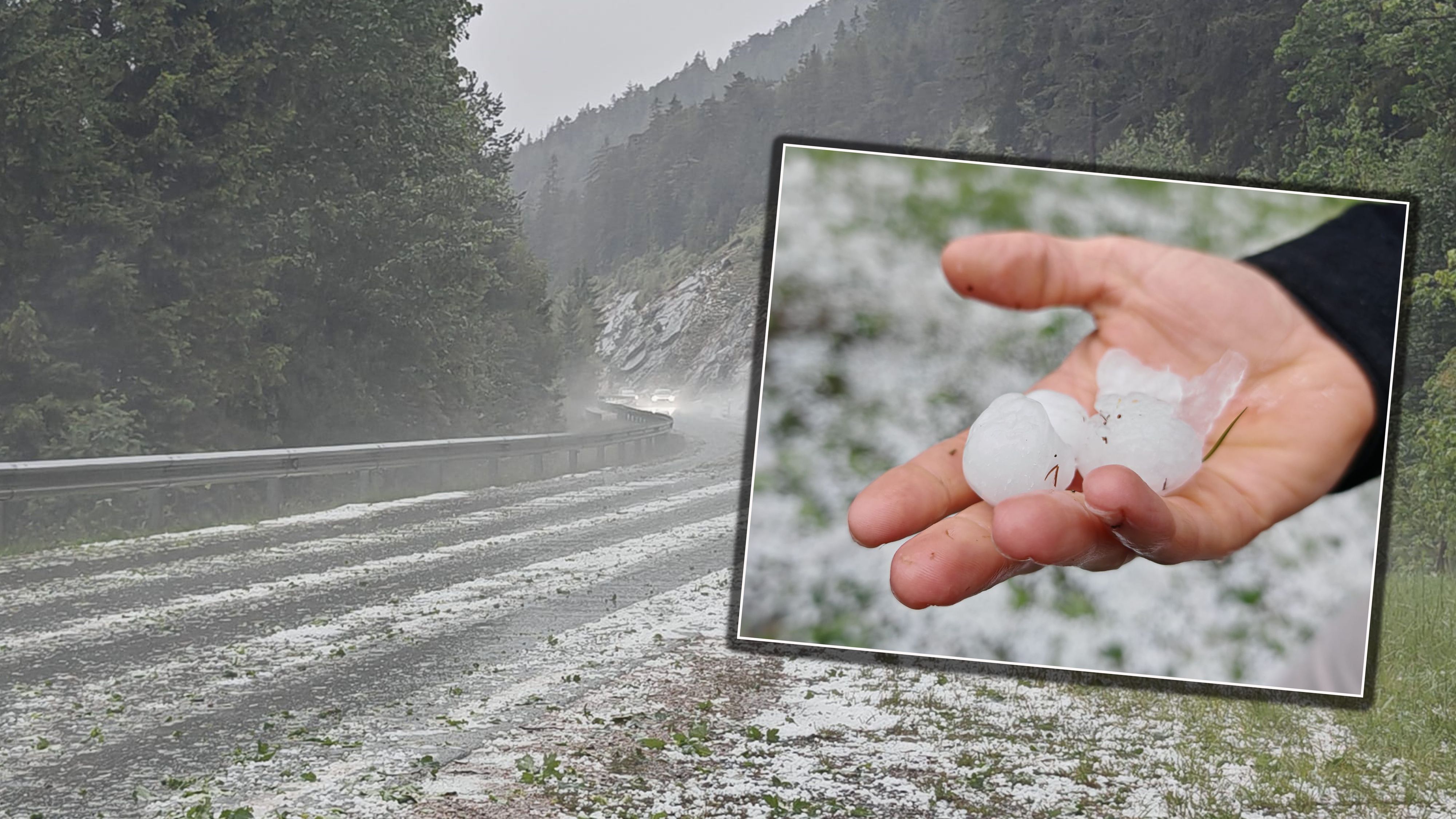 Schon am Dienstag kam es in Tirol zu heftigen Hagelschauern. 