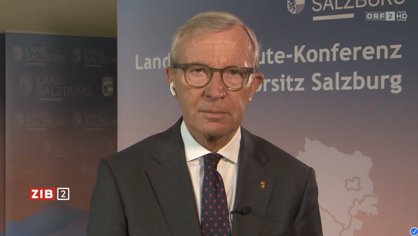 Salzburgs Landeshauptmann Wilfried Haslauer in der 