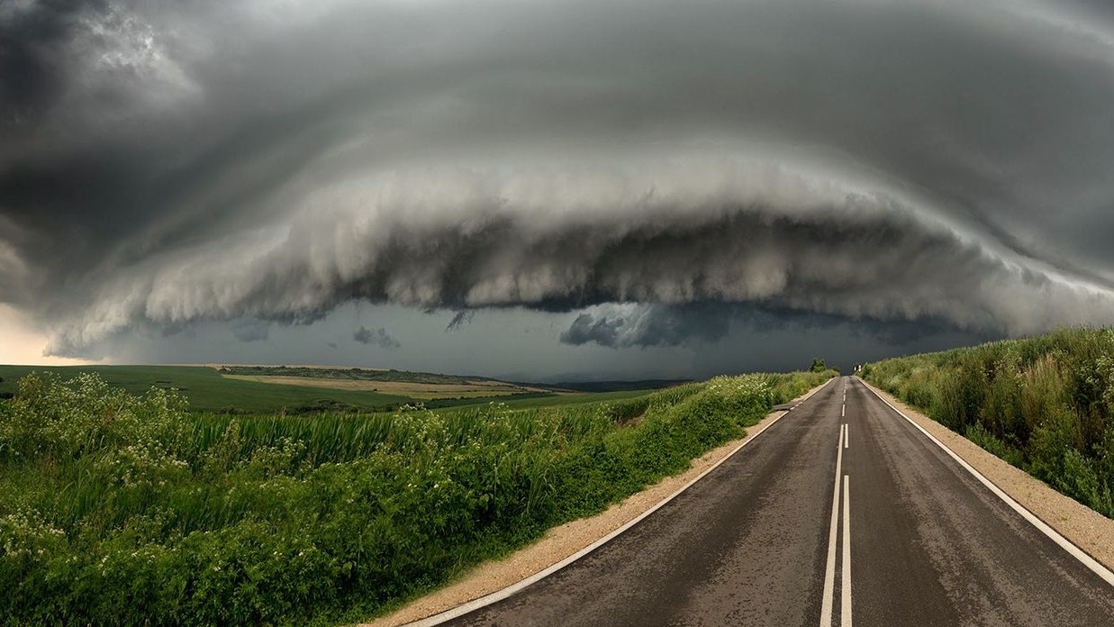 Eine Gewitter-Superzelle. Archivbild