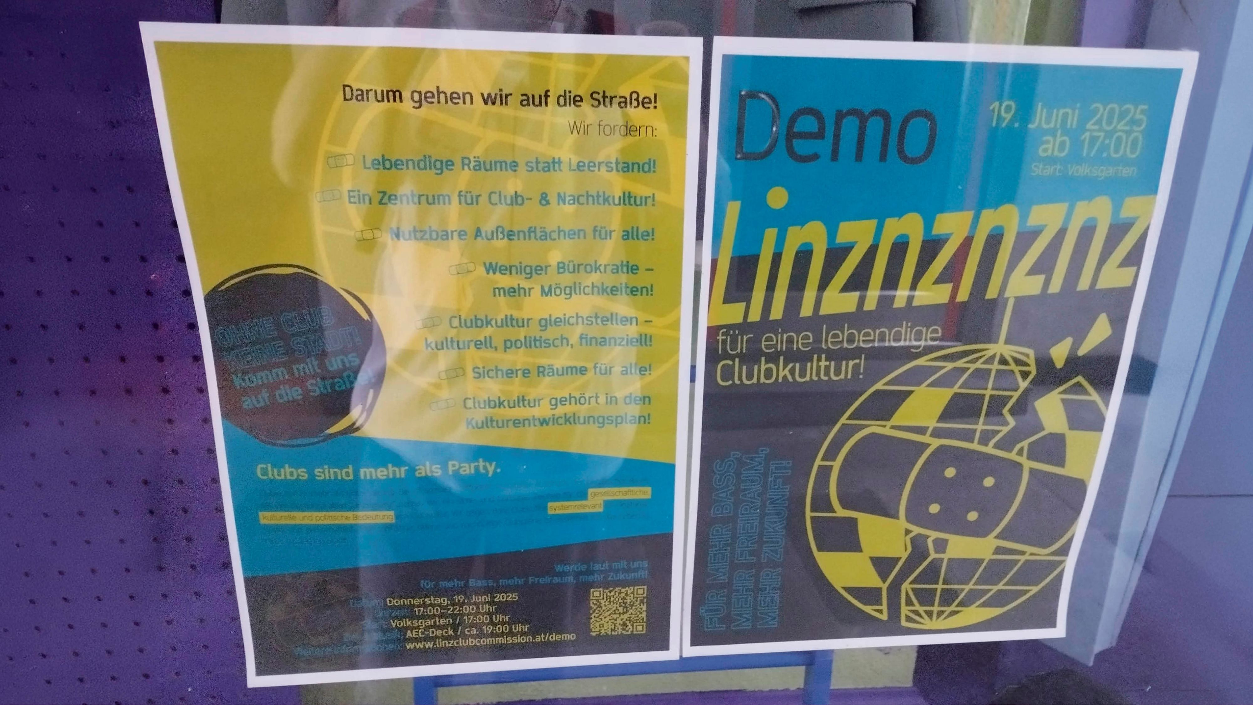 Plakat der Linz Club Commission