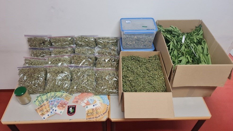 Die Polizei konnte fast sieben Kilogramm Cannabis sicherstellen.