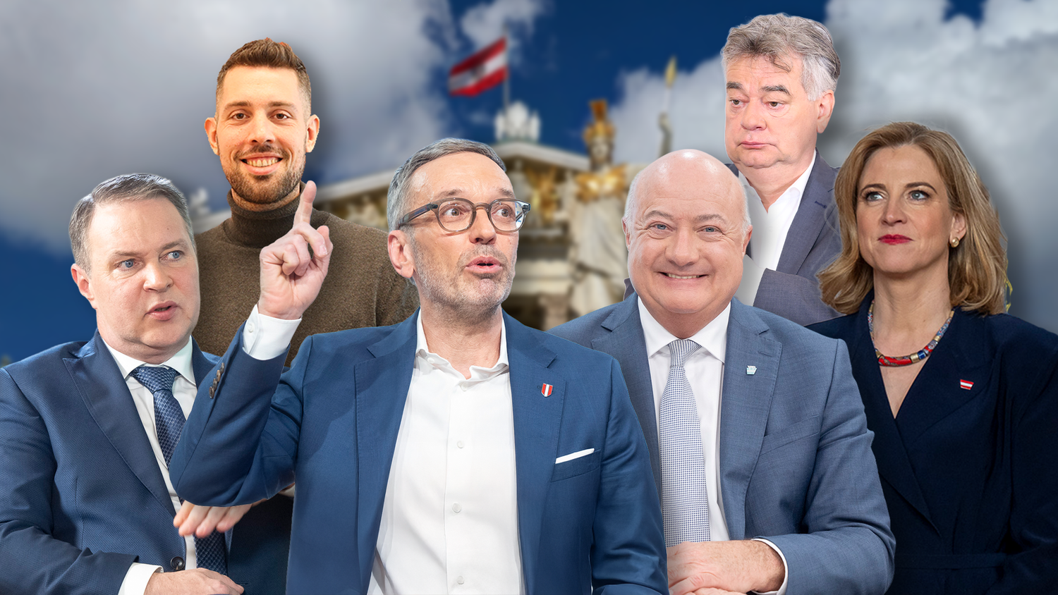 FPÖ-Chef Herbert Kickl führt die Kanzlerfrage weiterhin an.