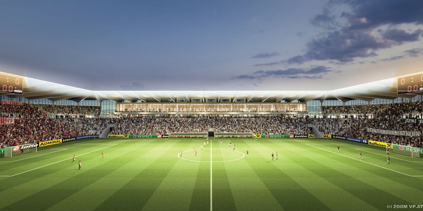 So könnte das Stadion in Liebenau zukünftig aussehen.