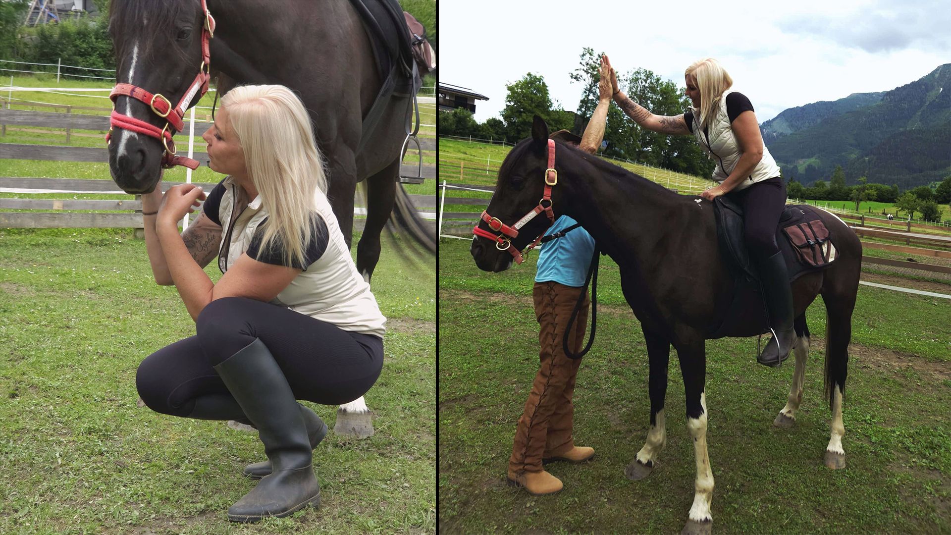 Im Pongau darf Rositta mit dem neuen "Frauli" ganz Pferd sein. 