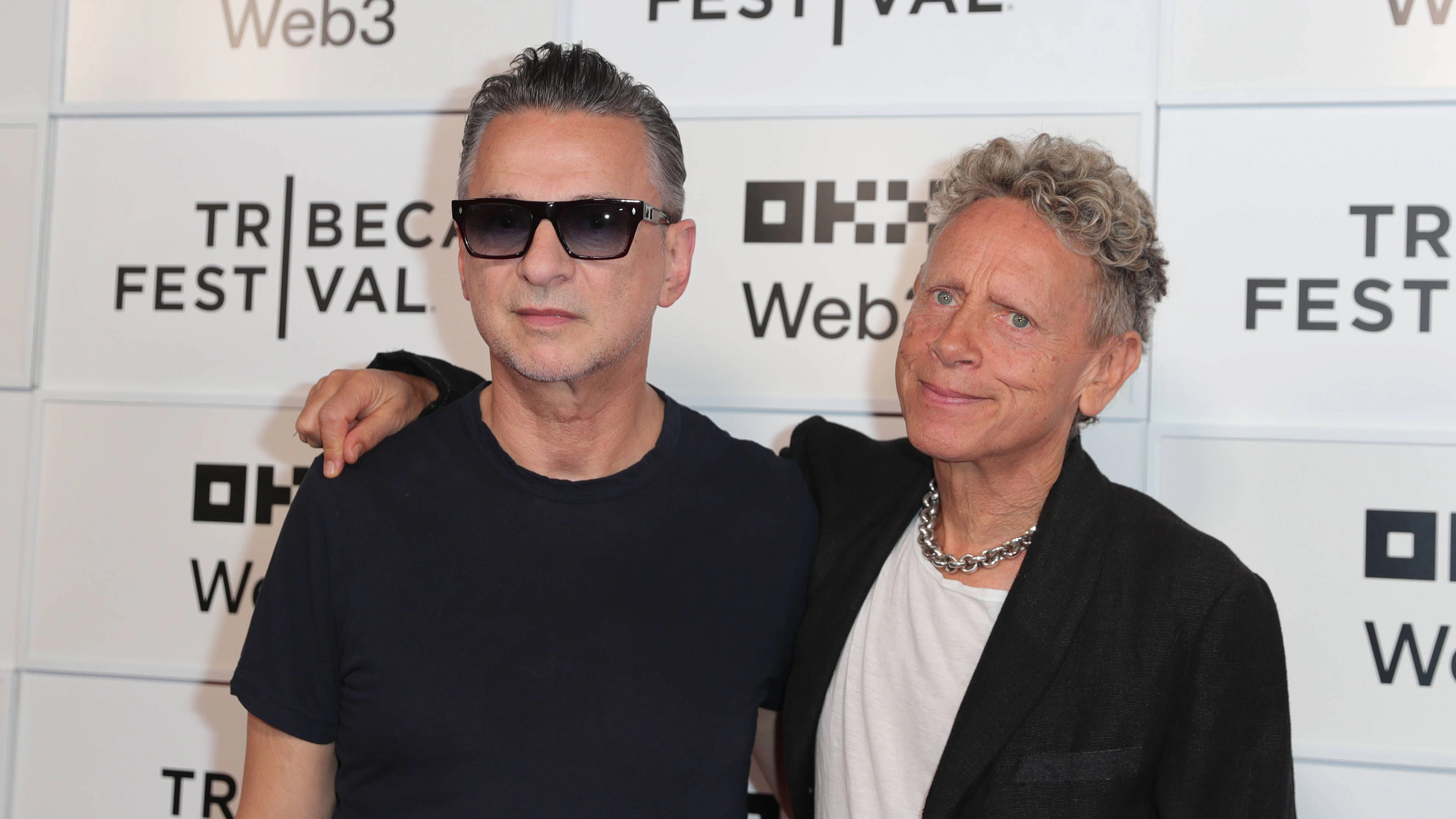Dave Gahan (l.) und Martin Gore haben "Depeche Mode: M" auf dem Tribeca Film Festival vorgestellt.