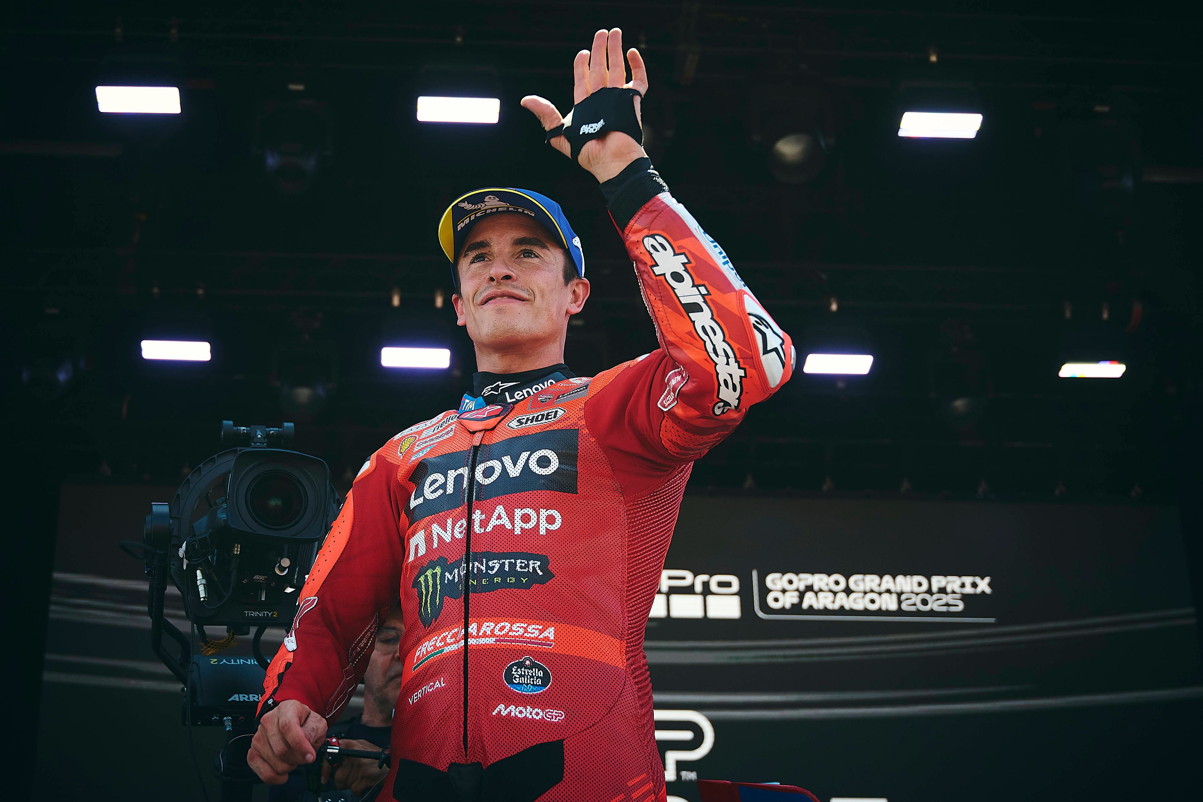 Marc Marquez gewinnt auch den Hauptbewerb in Aragon. 