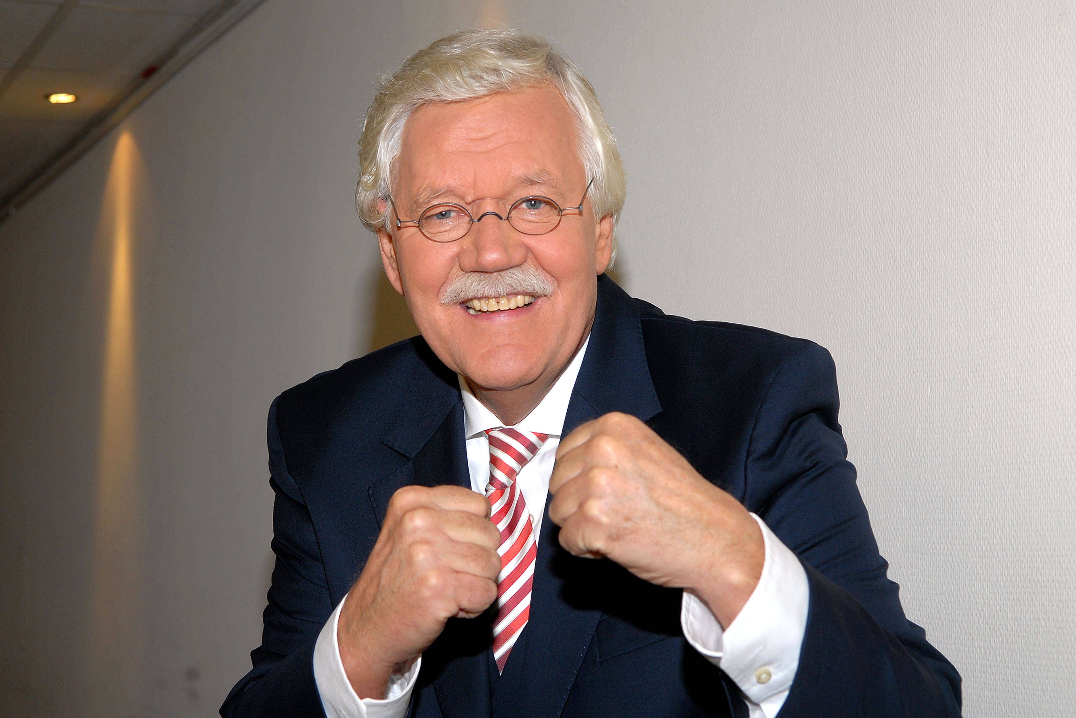 Carlo von Tiedemann bei einem Fototermin im NDR im Oktober 2008.