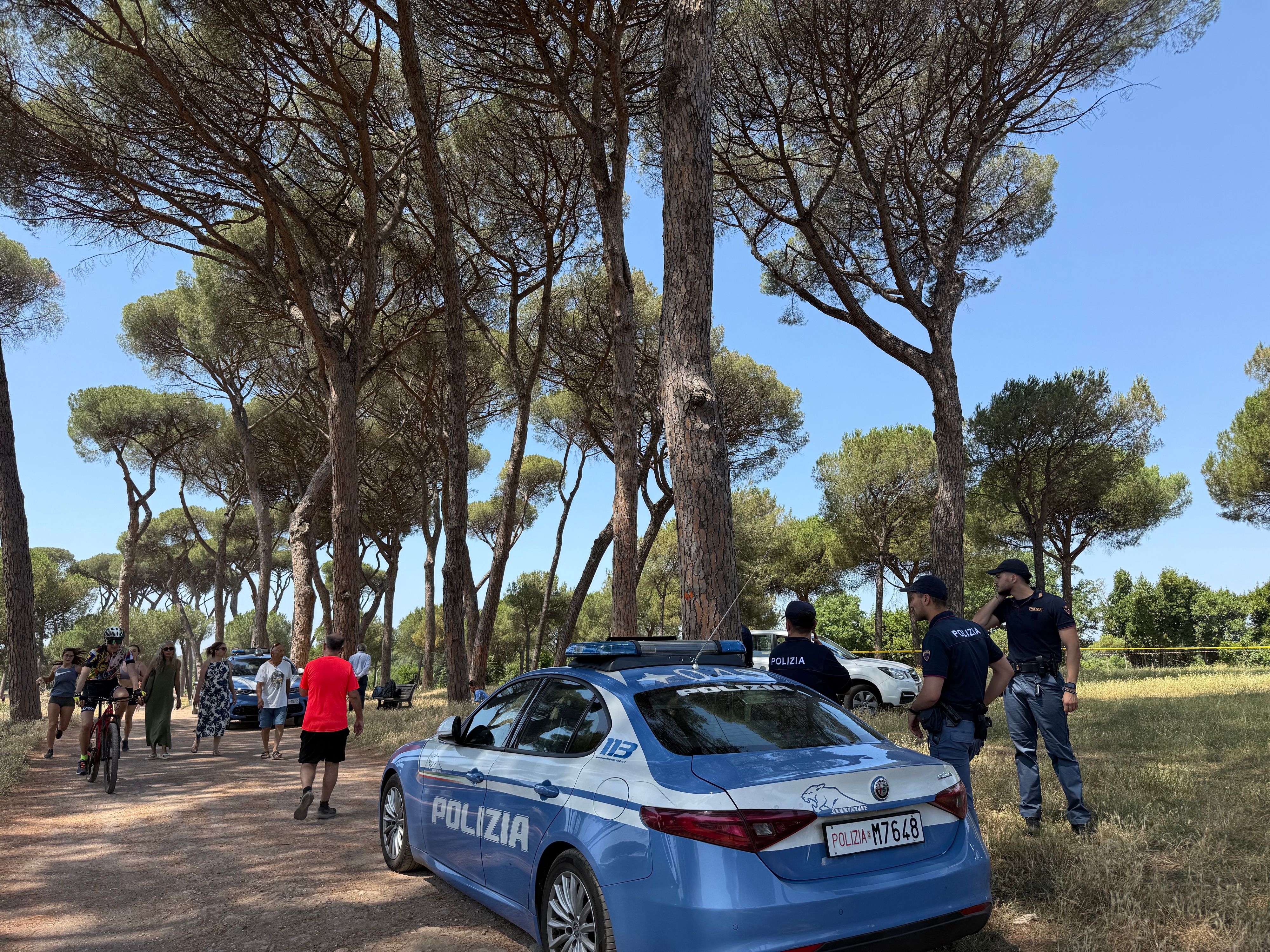 Zwei Leichen wurden in einem Park in Rom entdeckt.