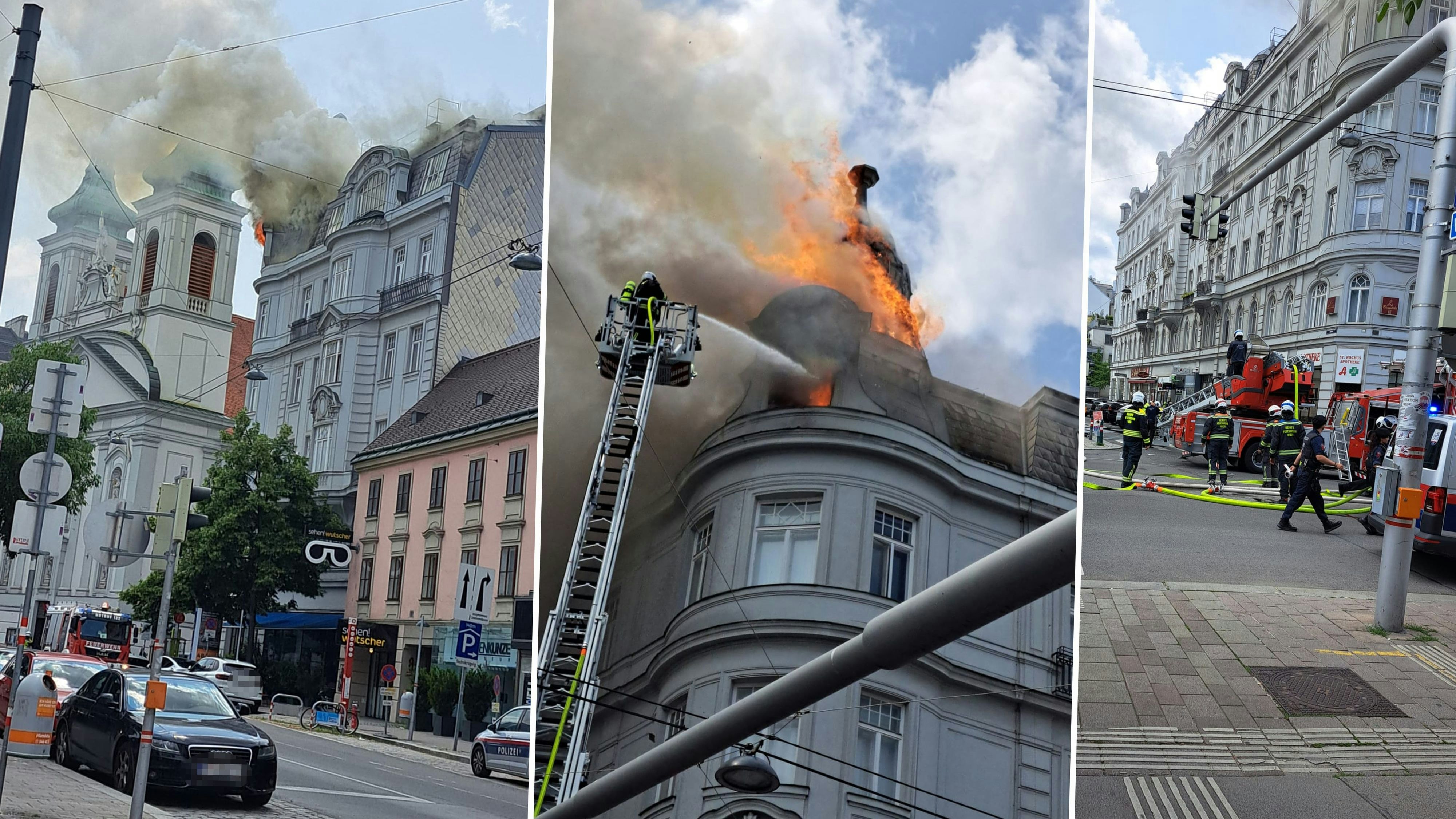 Heute.at - Flammen-Inferno in Wien – Feuerwehr im Großeinsatz