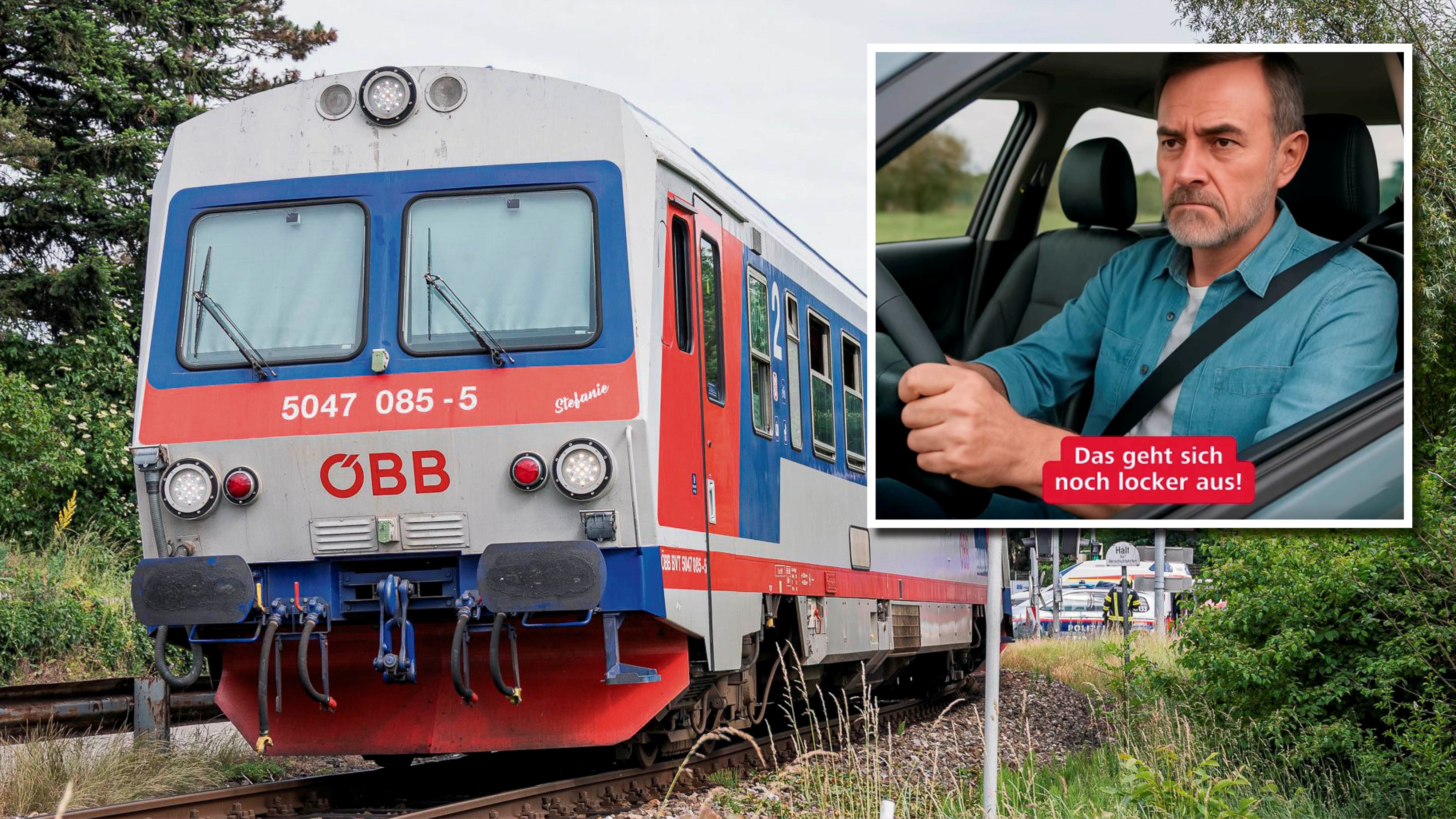 Ein ÖBB-Clip löst im Netz wüste Reaktionen aus. Im Bild: Unfallstelle in Ottensheim (Bez. Urfahr-Umgebung) vergangene Woche