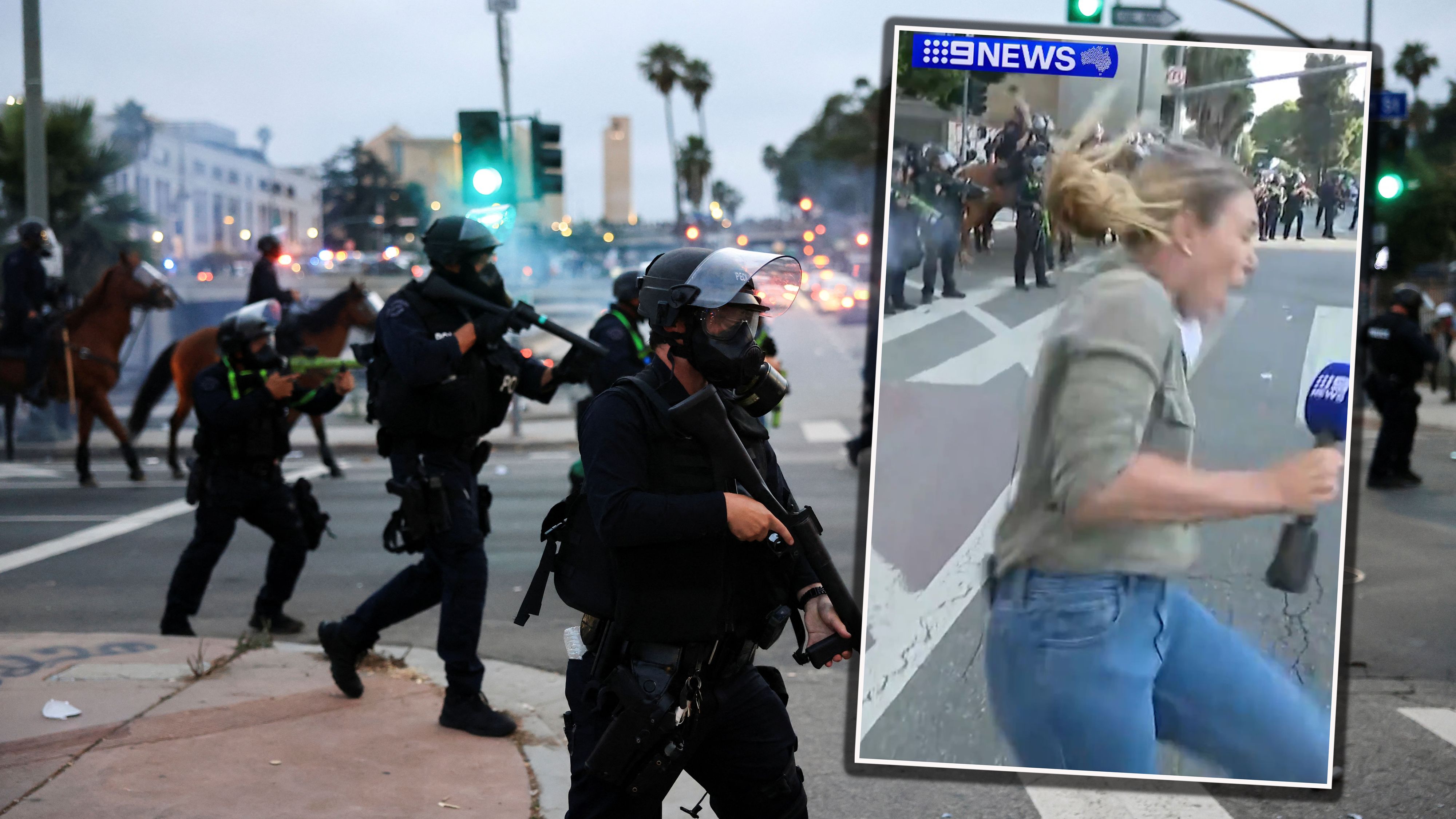 Die australische Journalistin Lauren Tomasi wurde während einer Liveschalte in den USA von Polizisten beschossen. 