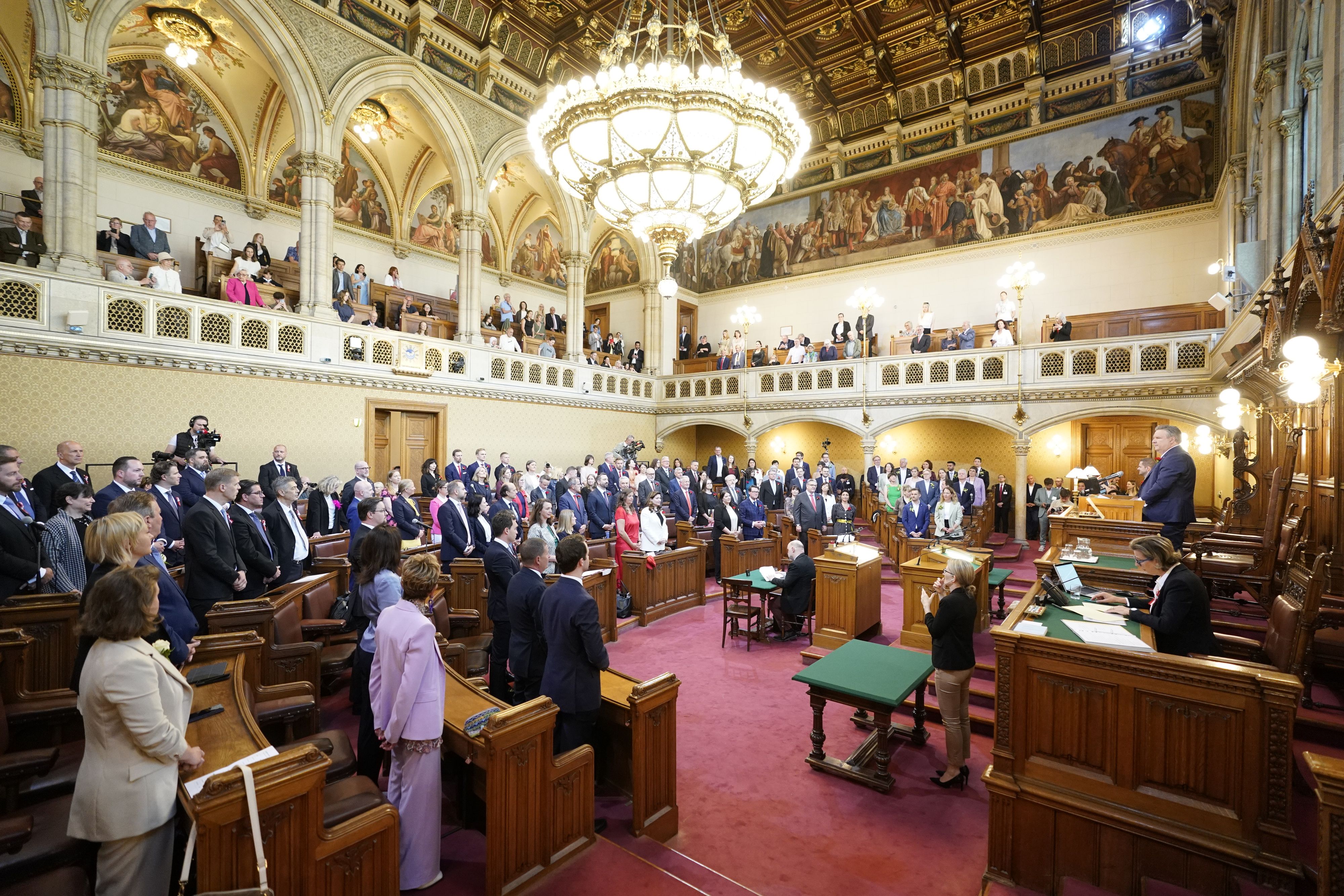 Konstituierende Sitzung im Wiener Gemeinderat