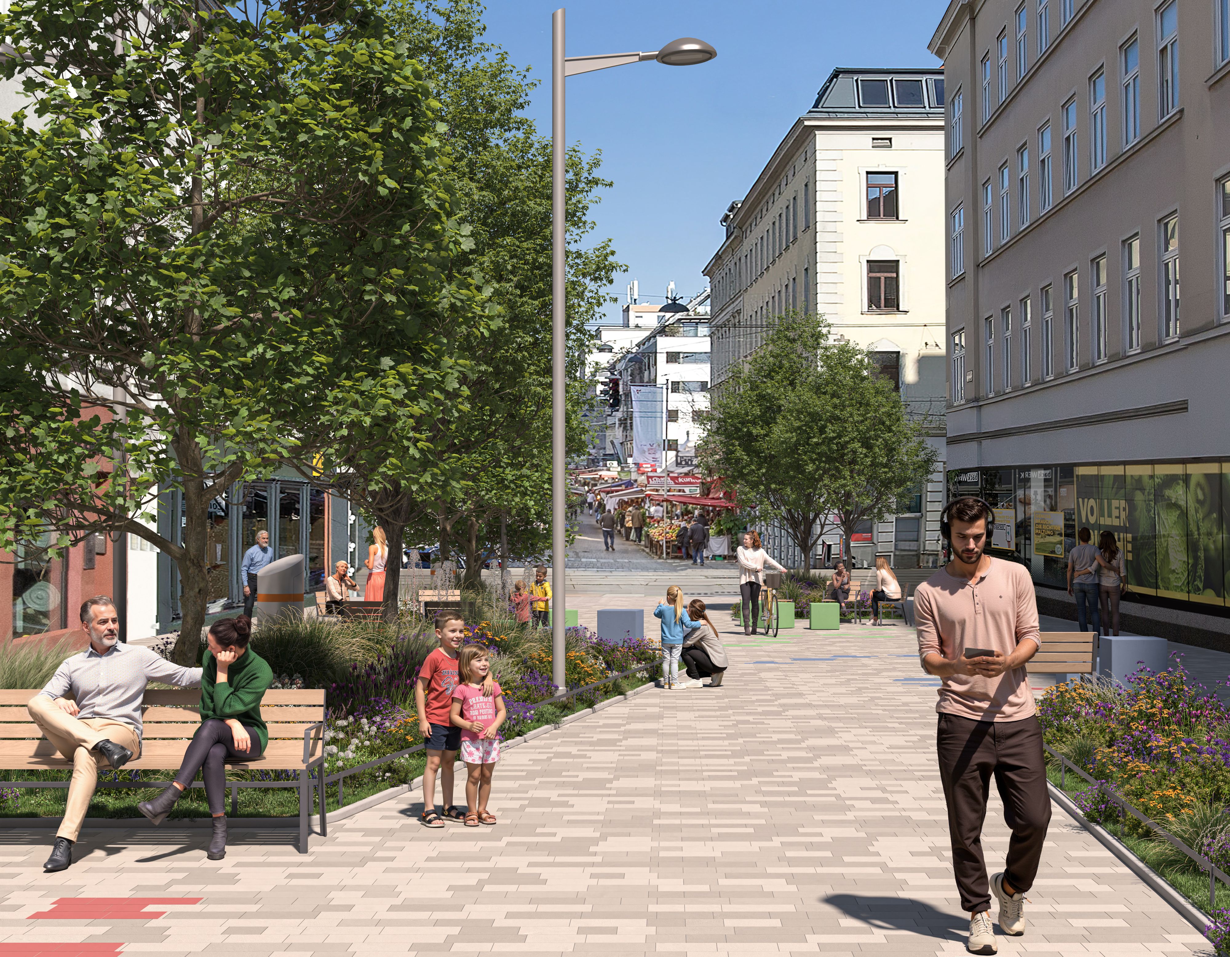 Visualisierung des künftigen Hippviertels