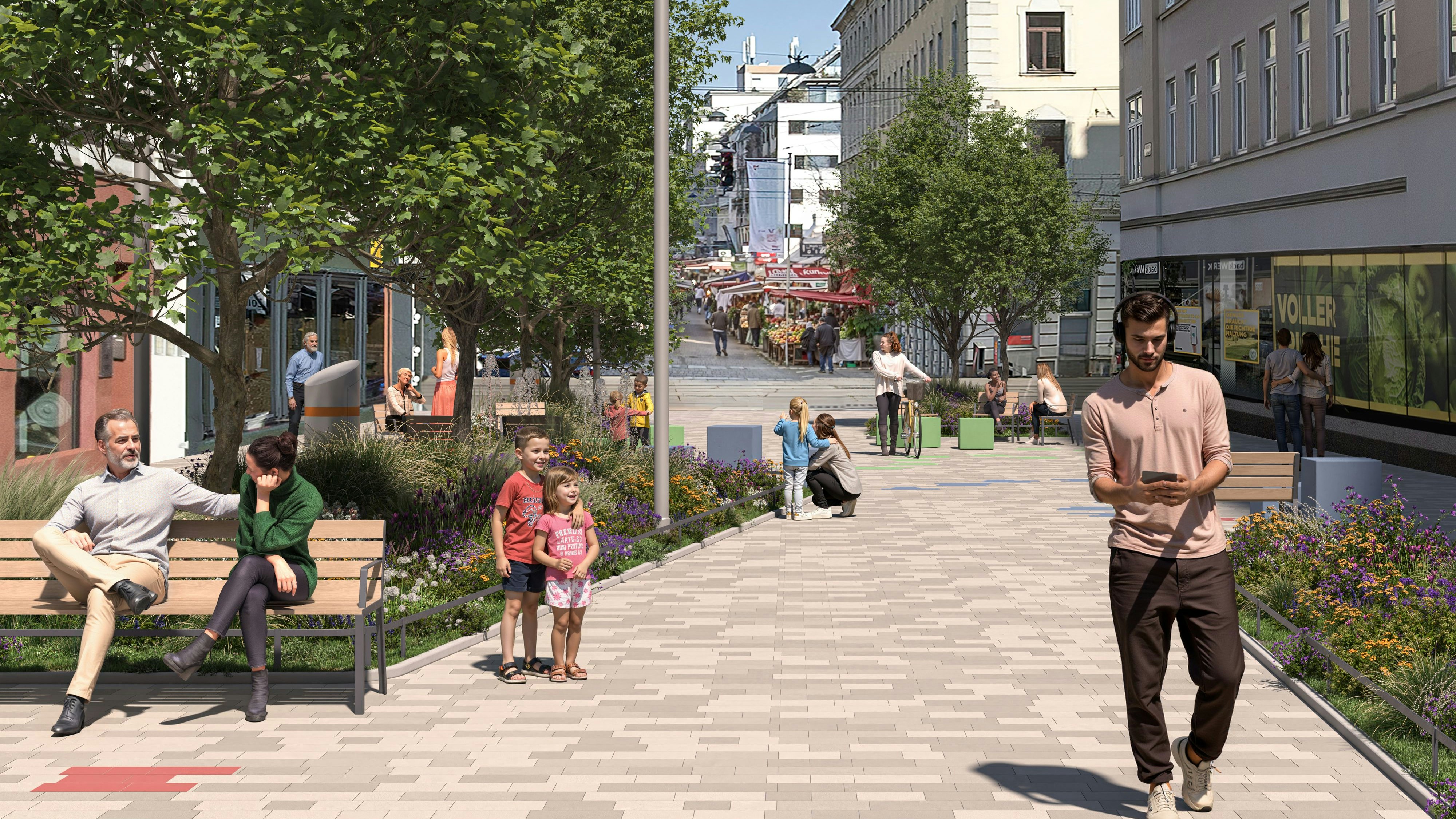 Visualisierung des künftigen Hippviertels