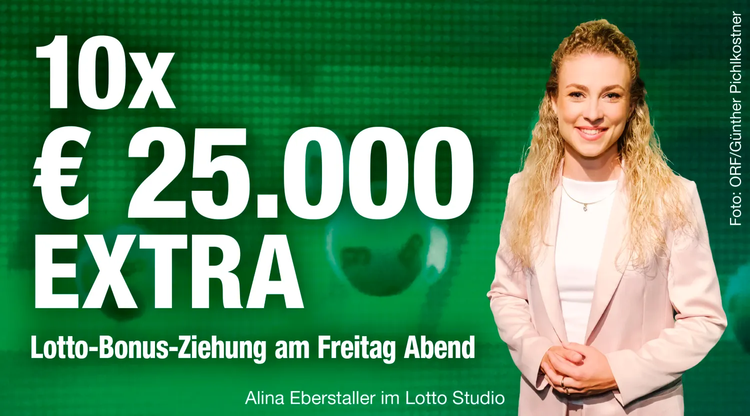 Heute.at - Bonus-Ziehung mit 10 x 25.000 Euro extra