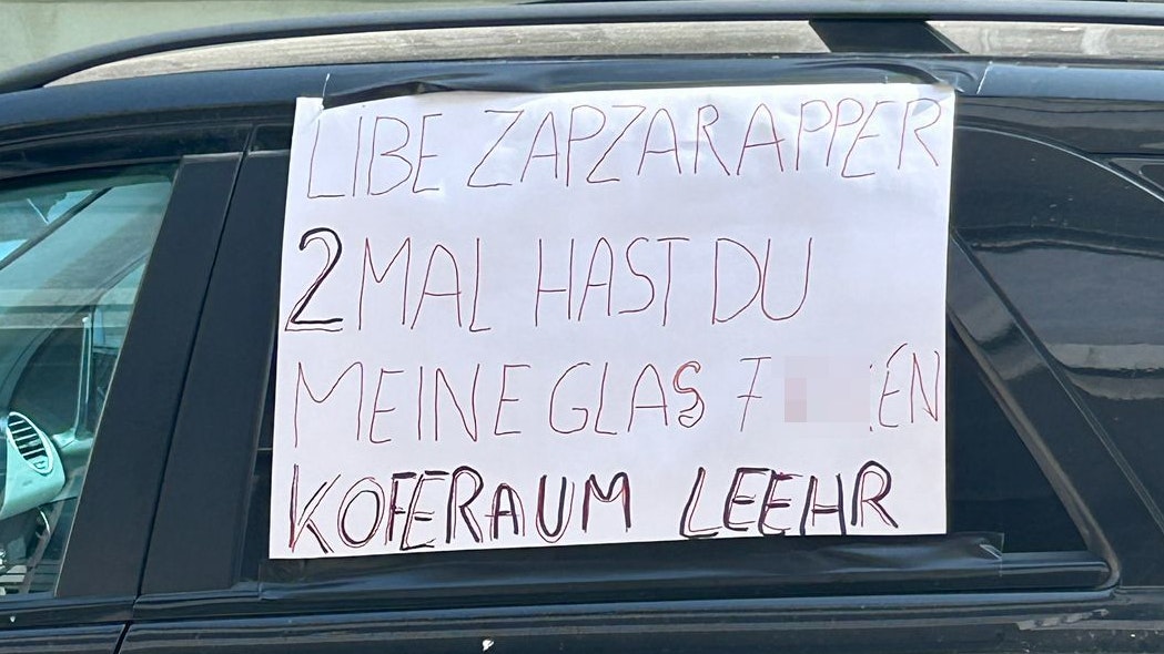 "Libe Zapzarapper" – Einbruchs-Opfer schreibt Wut-Brief