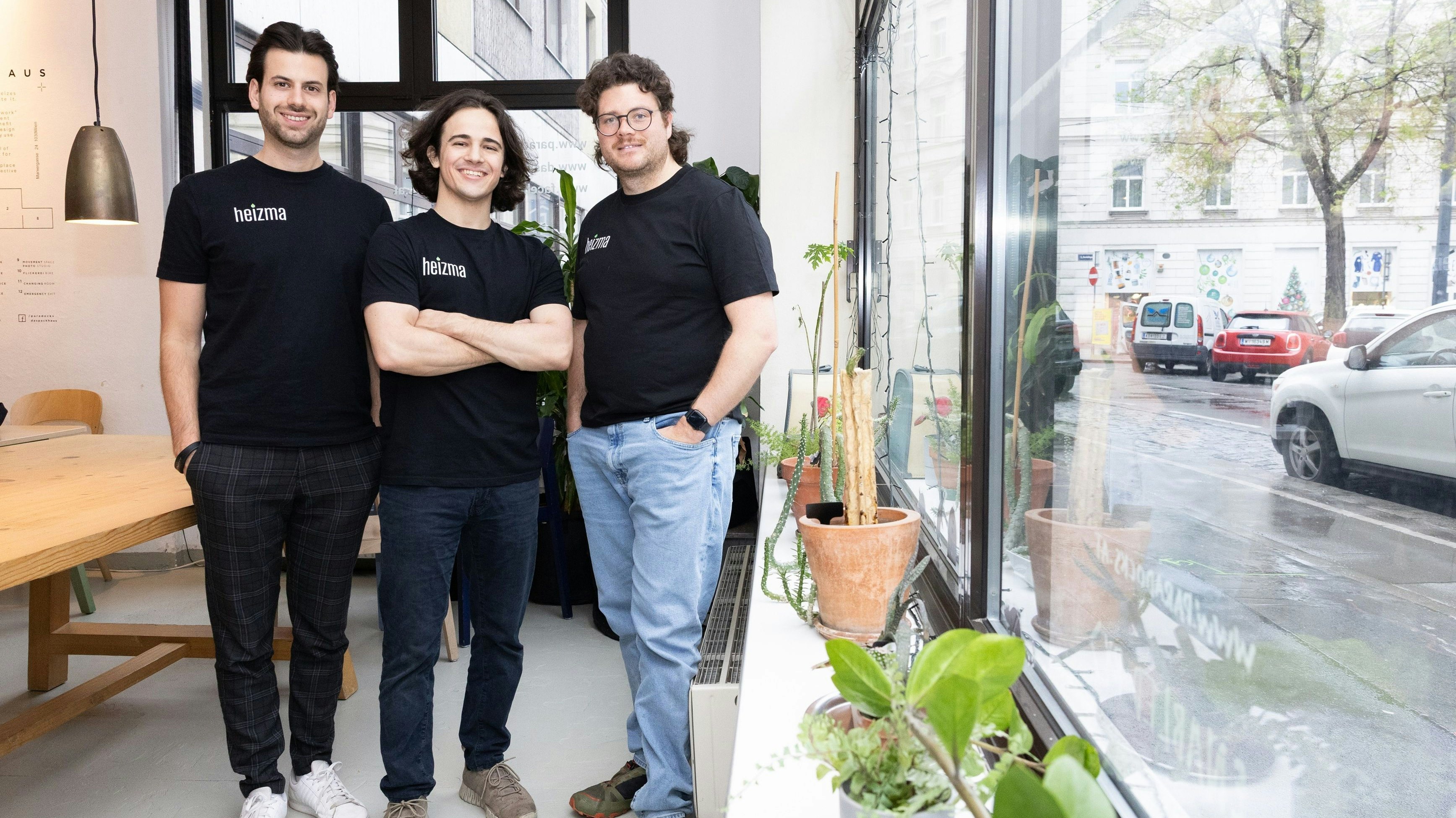 Die drei Heizma-Gründer: Valentin Perkonigg, Michael Kowatschew und Alexander Valtingojer.