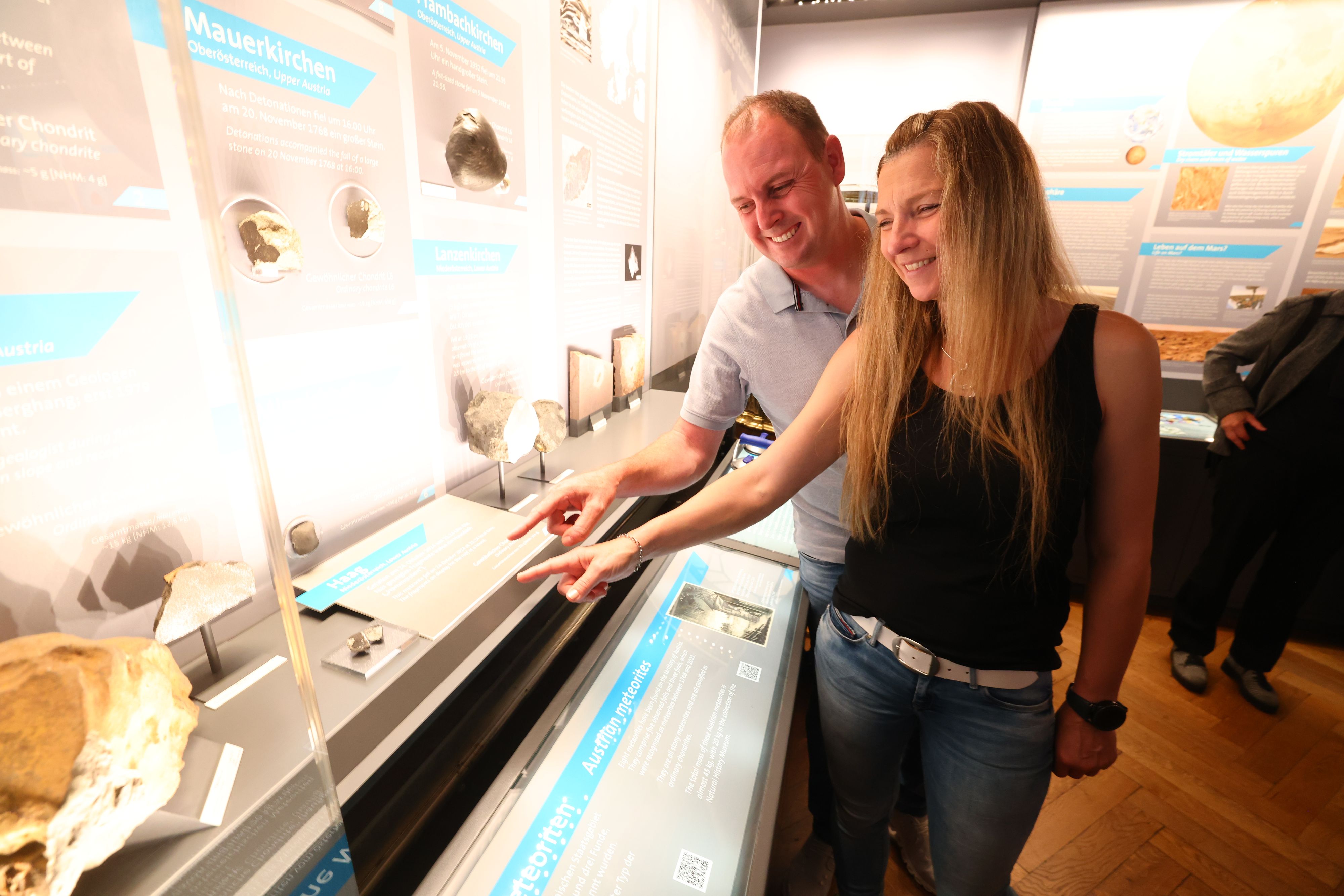 Spektakuläre Meteoriten im Naturhistorischen Museum in Wien zu besichtigen.