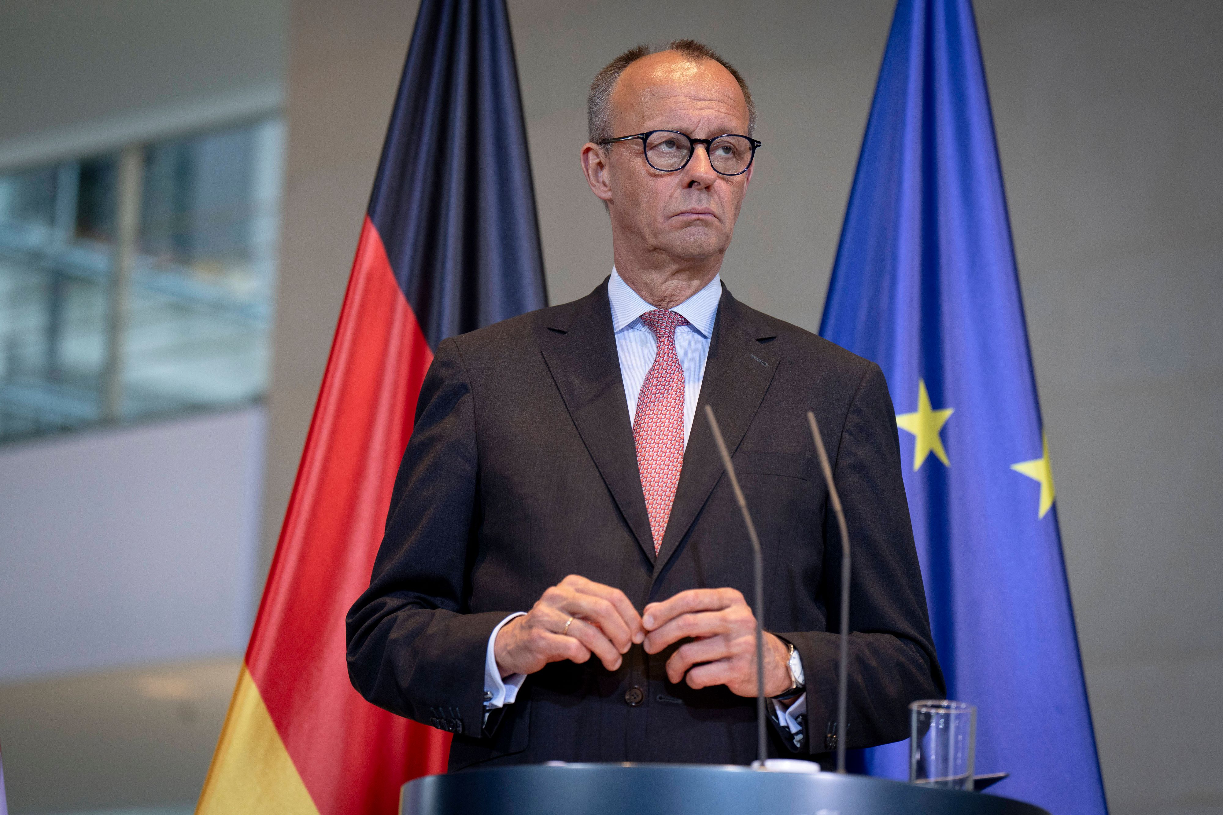 Der deutsche Bundeskanzler Friedrich Merz warf Russland Terror an der Zivilbevölkerung vor.