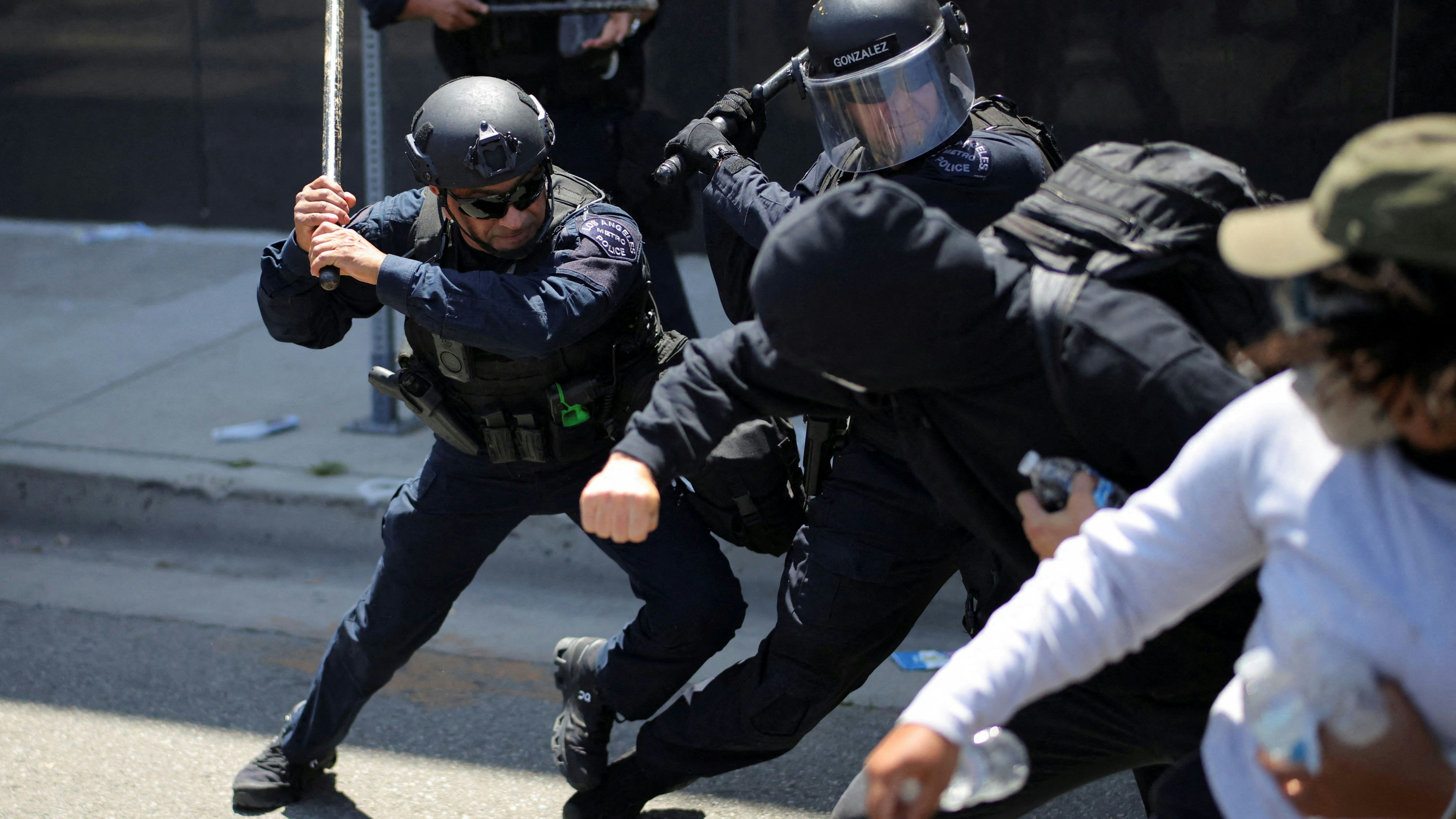 Nationalgarde und 700 Marines in Los Angeles
