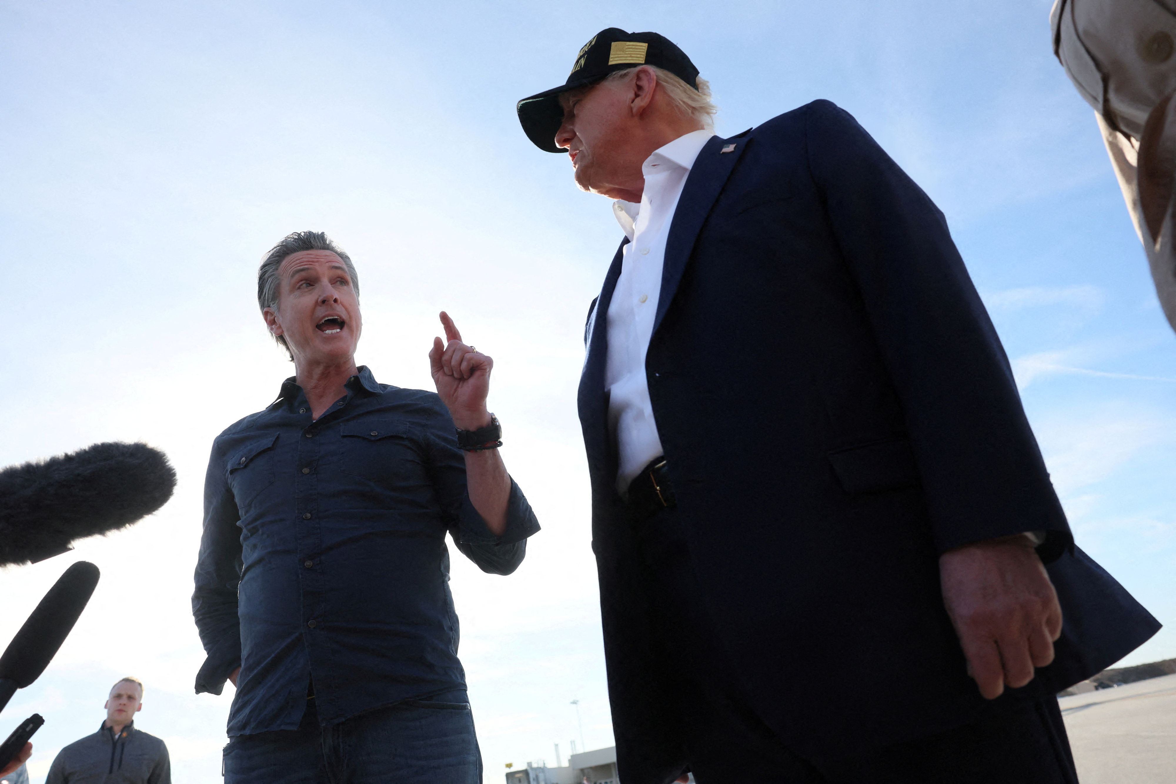 Gavin Newsom attackierte in seiner Rede, die auf Social Media und Youtube veröffentlicht wurde, Donald Trump scharf.