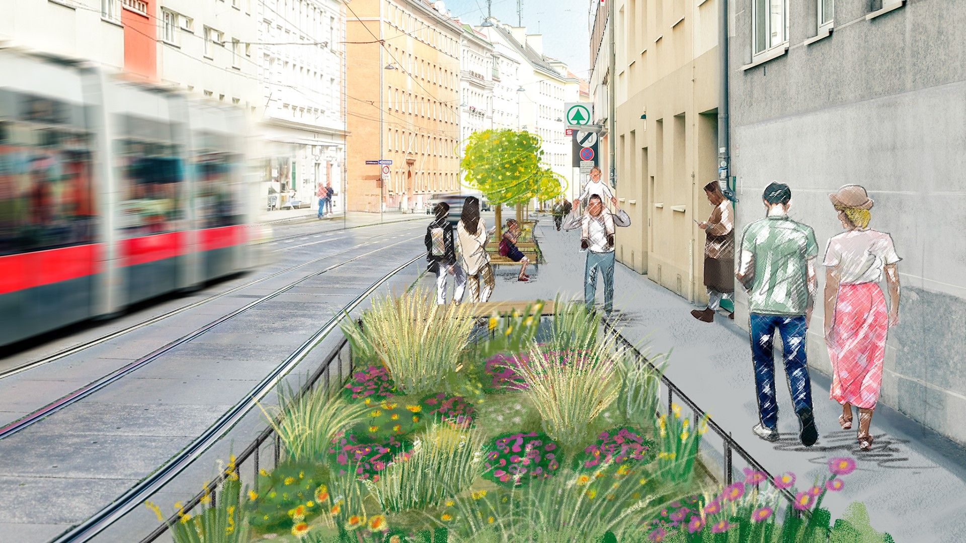Die Umgestaltung der Camillo-Sitte-Gasse soll den Falschparkern den Garaus machen.