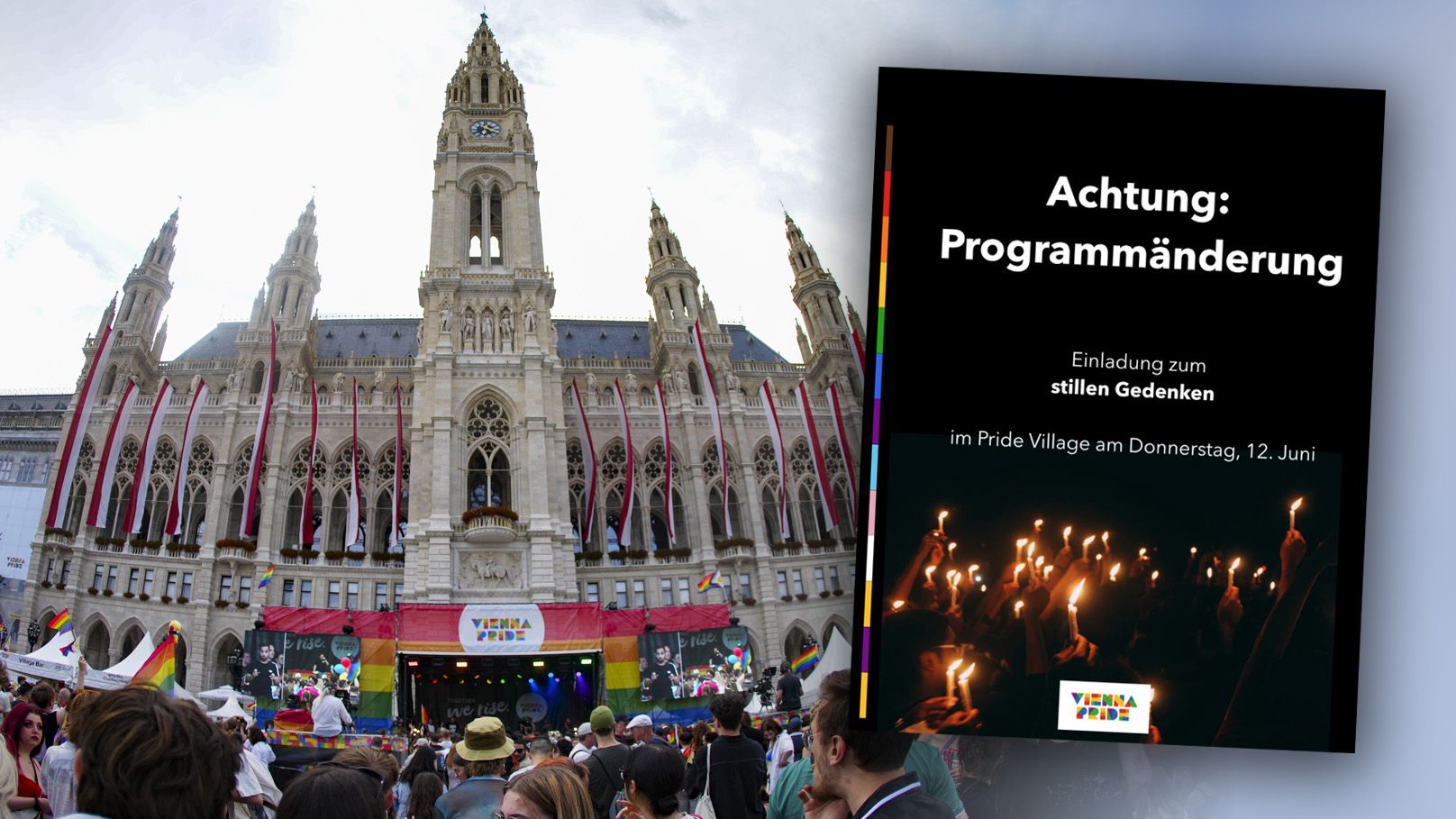 Die Wiener Regenbogenparade ändert heuer ihr Programm ab.