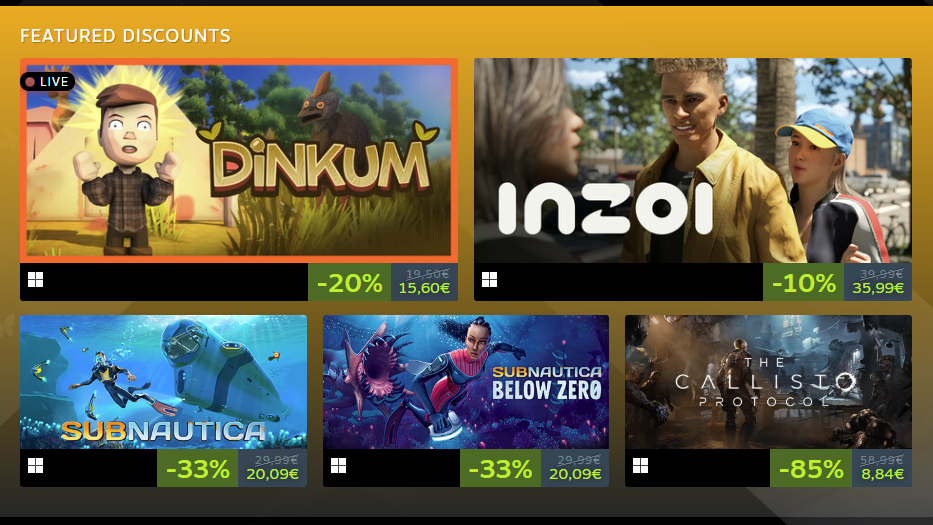 Krafton startet den ersten Steam Publisher Sale mit Titeln wie "PUBG", "inZOI", "Dinkum" und mehr.