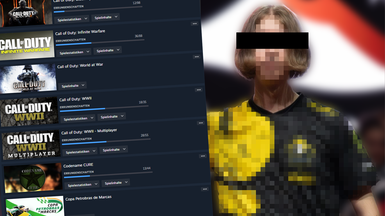 Arthur A. spielte in seiner Freizeit Shooter, und nahm sogar an Turnieren teil.