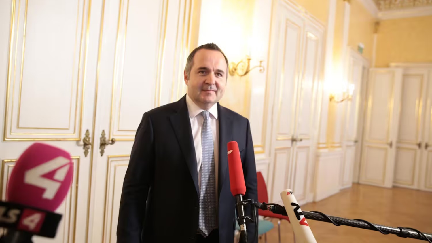 Paul Kimberger bei einem Termin in Wien.