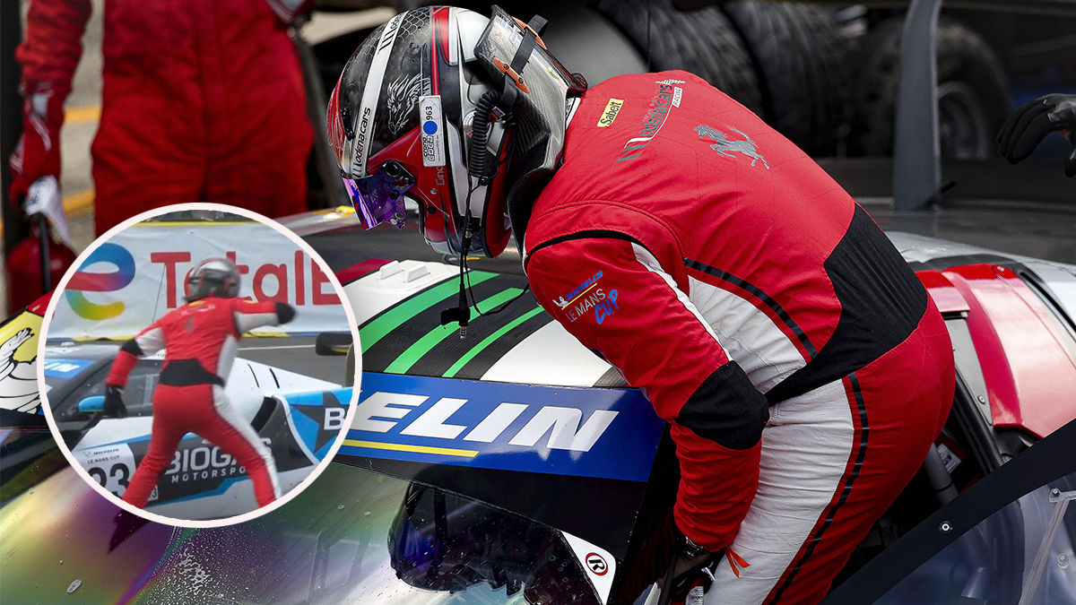 Gino-Generoso Forgione verlor völlig die Beherrschung und ging auf ein Konkurrenten-Auto los. 