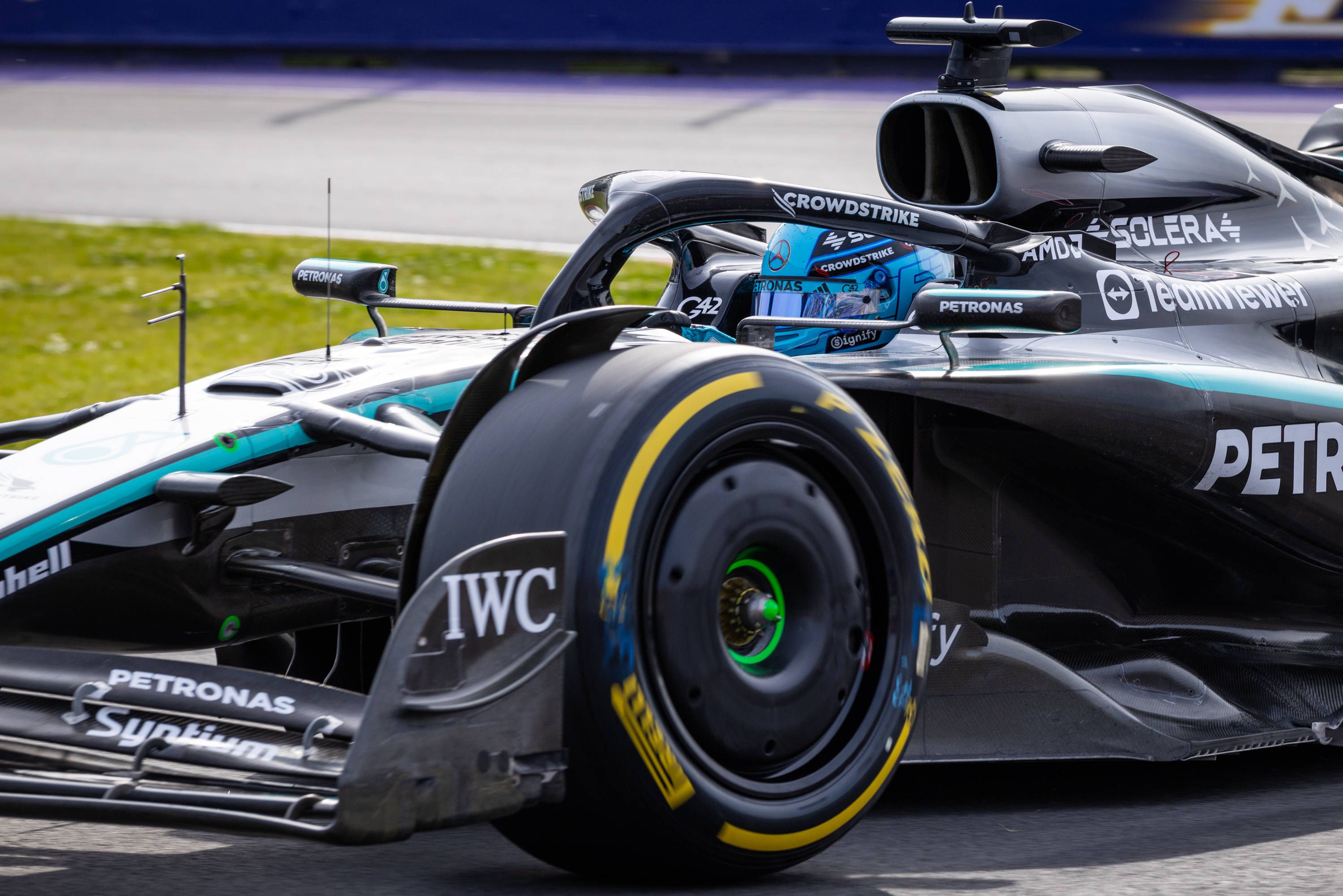 Mercedes-Pilot George Russell. 