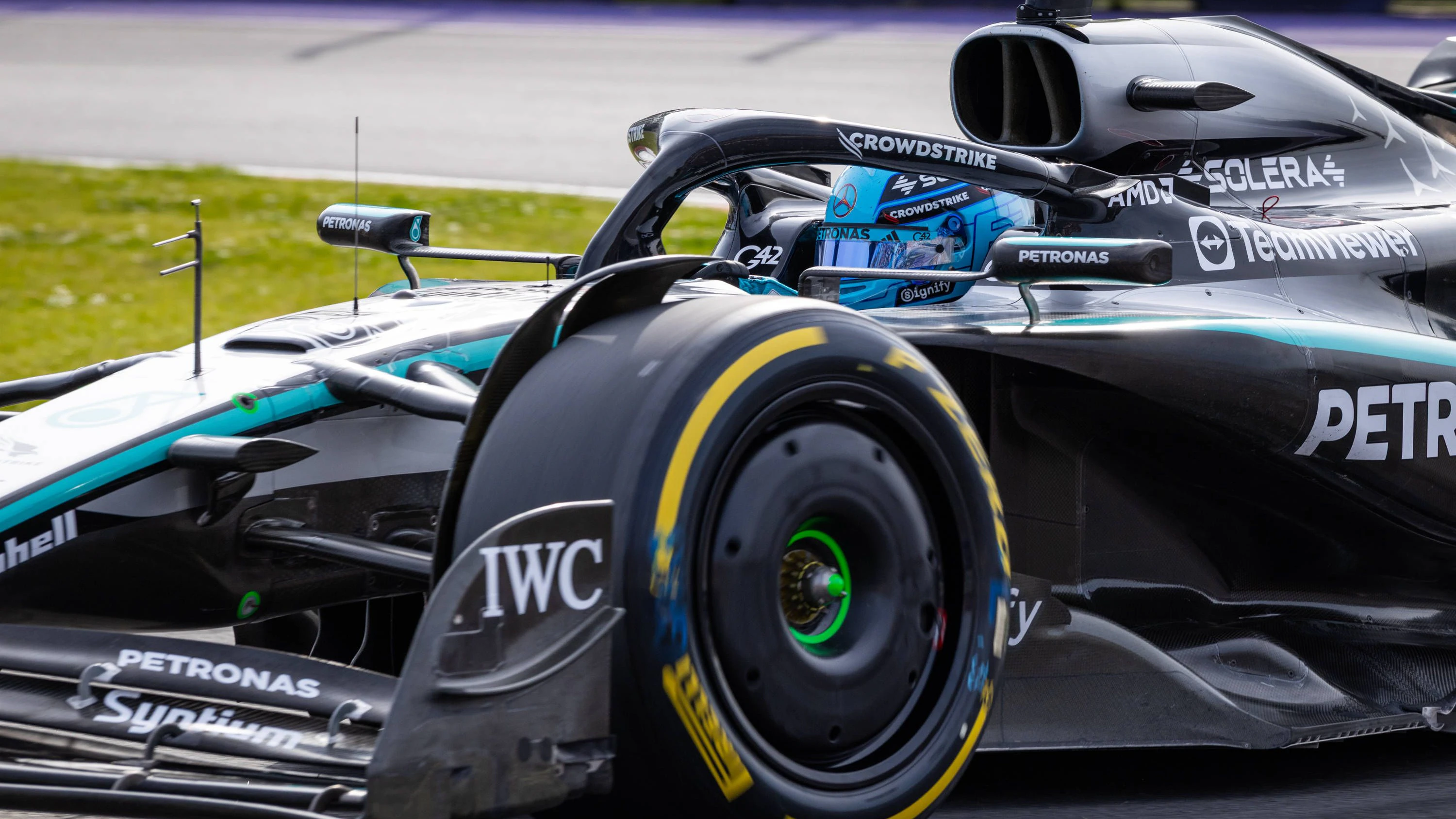 Mercedes-Pilot George Russell. 