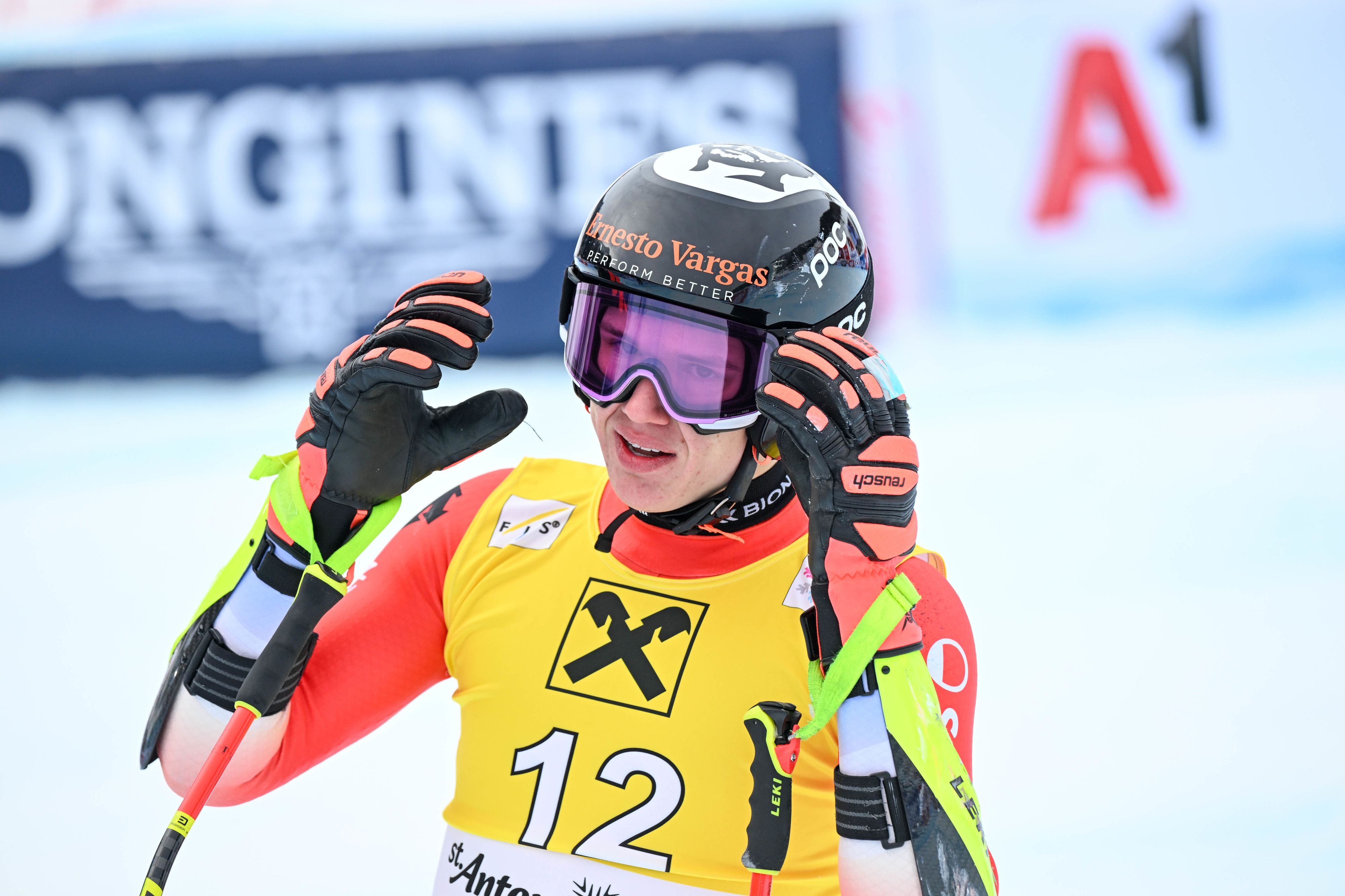 Die Schweizer Ski-Hoffnung Lenz Hächler. 