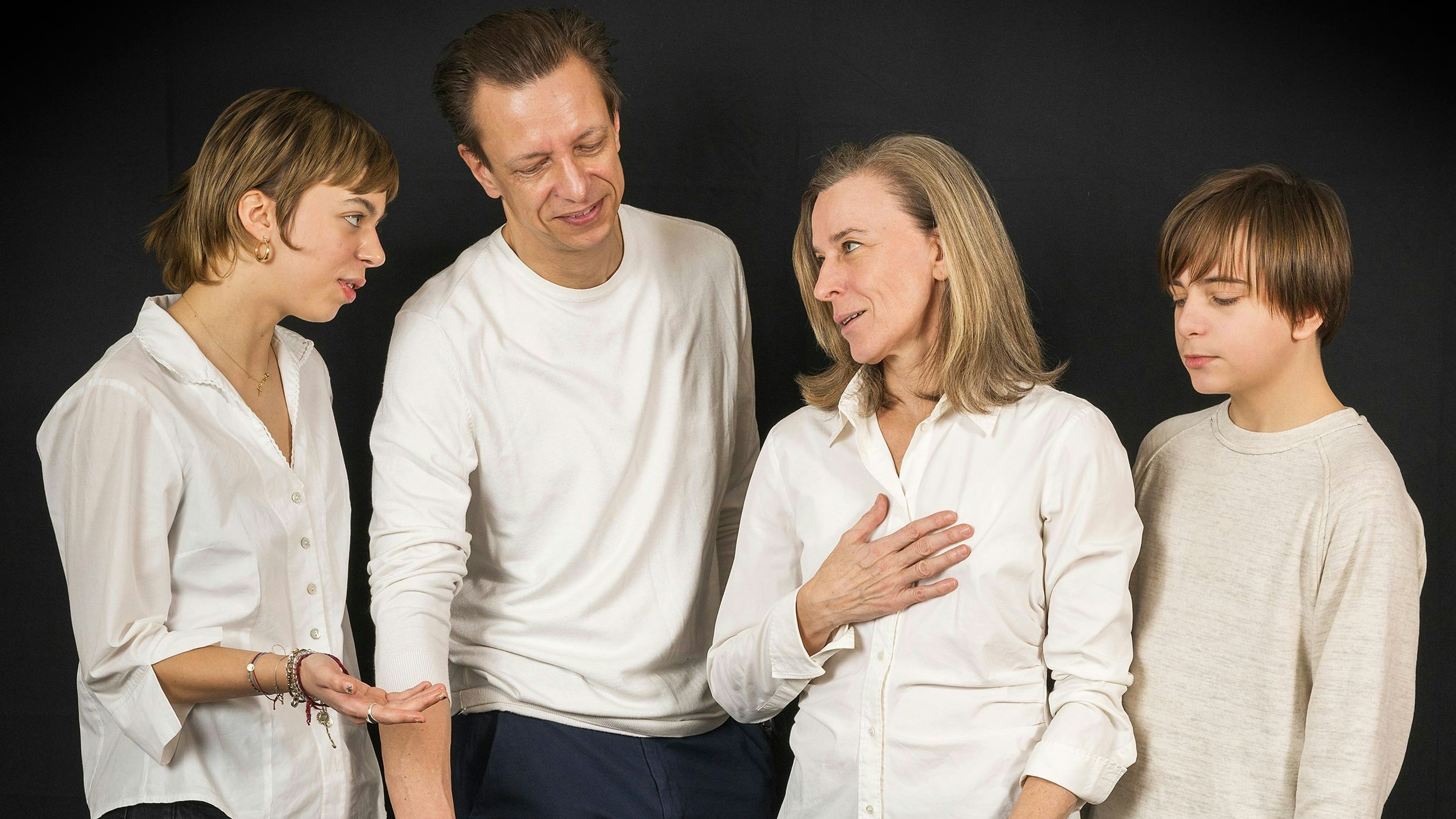 Für Mike (53), Catherine (54), Lotte (18) und Franz (14) aus Wien war das Experiment eine gute Übung.