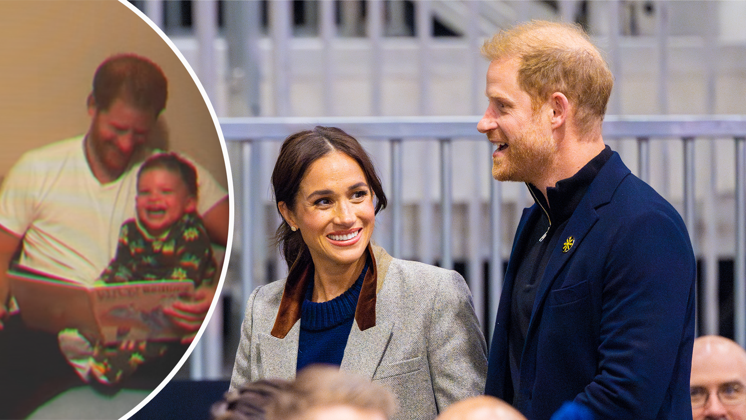 Seltenes Familienglück: Meghan teilte ein Video, indem Prinz Harry Sohn Archie vorliest.