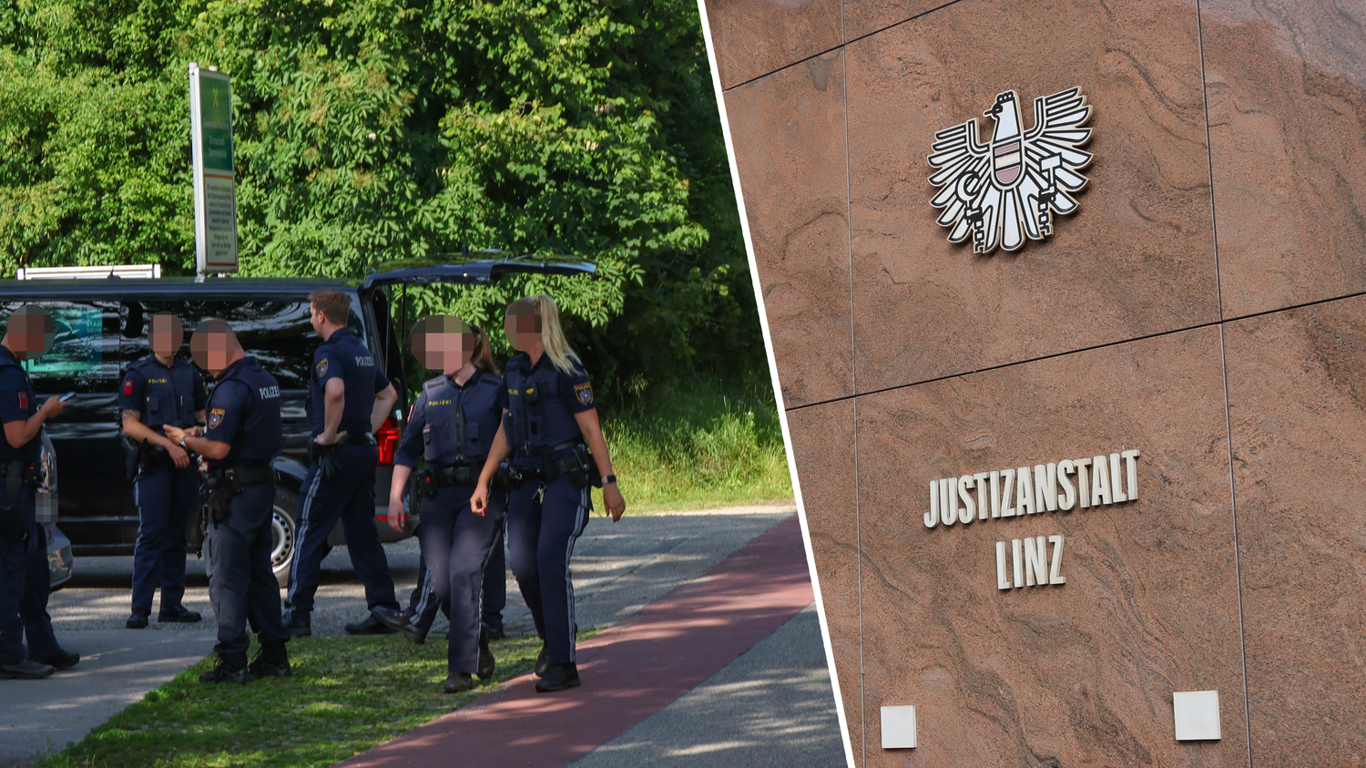 Ein Großaufgebot der Polizei eilte nach Pasching. Der junge Verdächtige sitzt in der Justizanstalt.