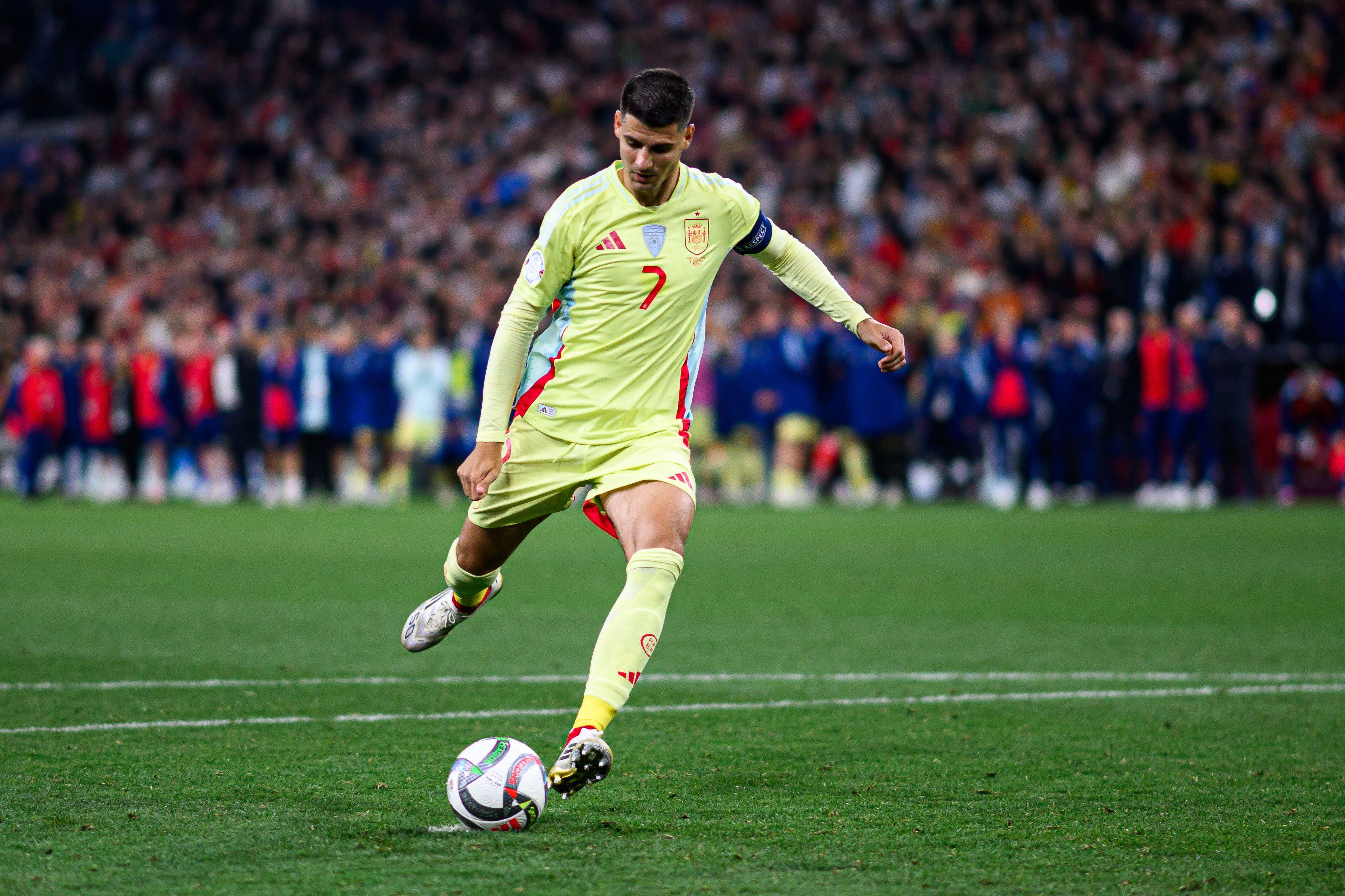 Alvaro Morata vergab seinen Versuch beim Elfmeterschießen im Nations-League-Finale.