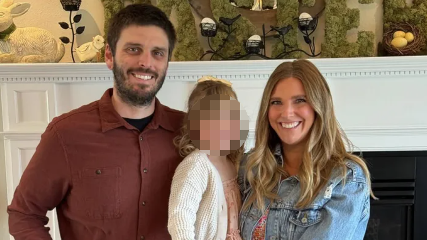 TV-Produzentin Lauren Miller mit ihrem Ehemann Kevin und ihrer Tochter.