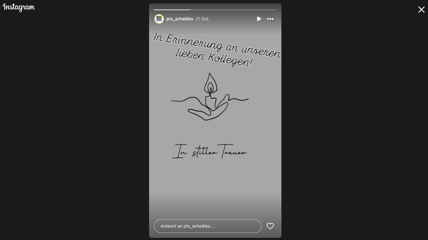 Instagram-Story der Polytechnischen Schule Scheibbs.
