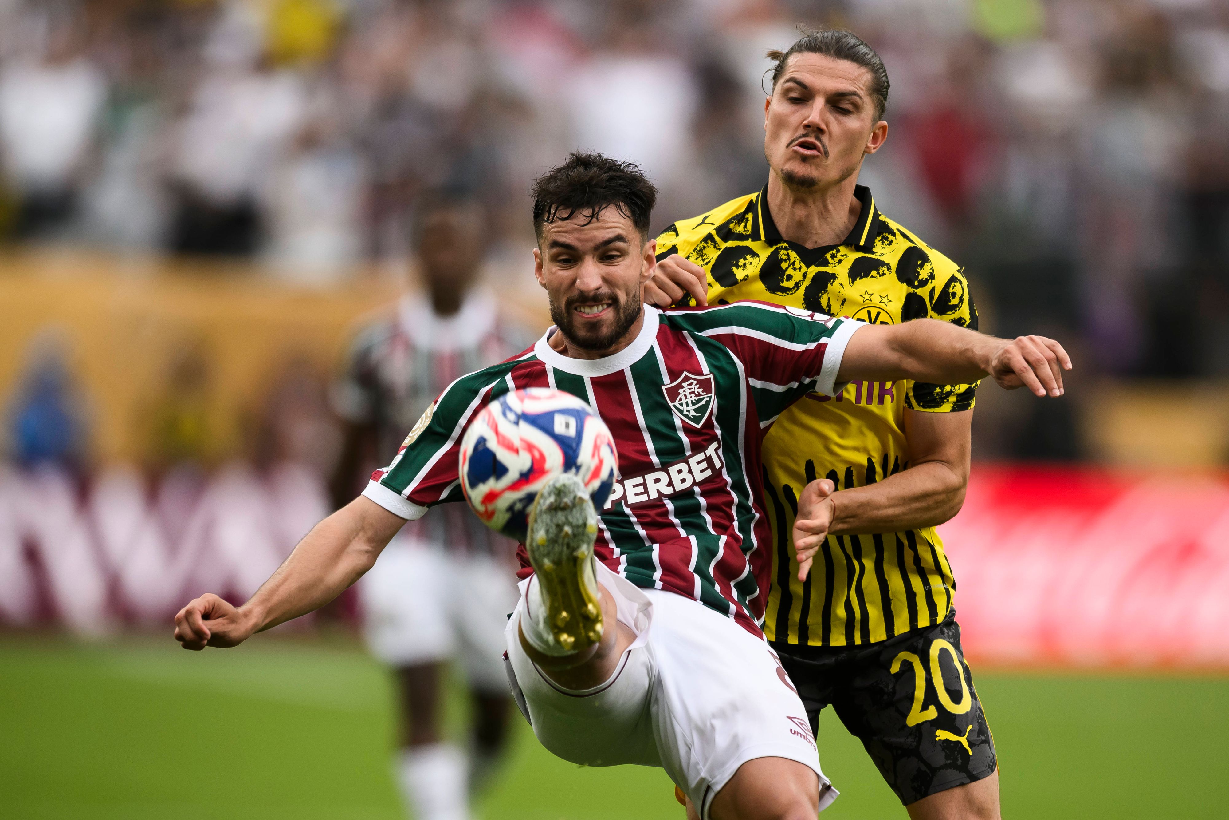 Borussia-Dortmund-Star Marcel Sabitzer gegen Fluminense. 