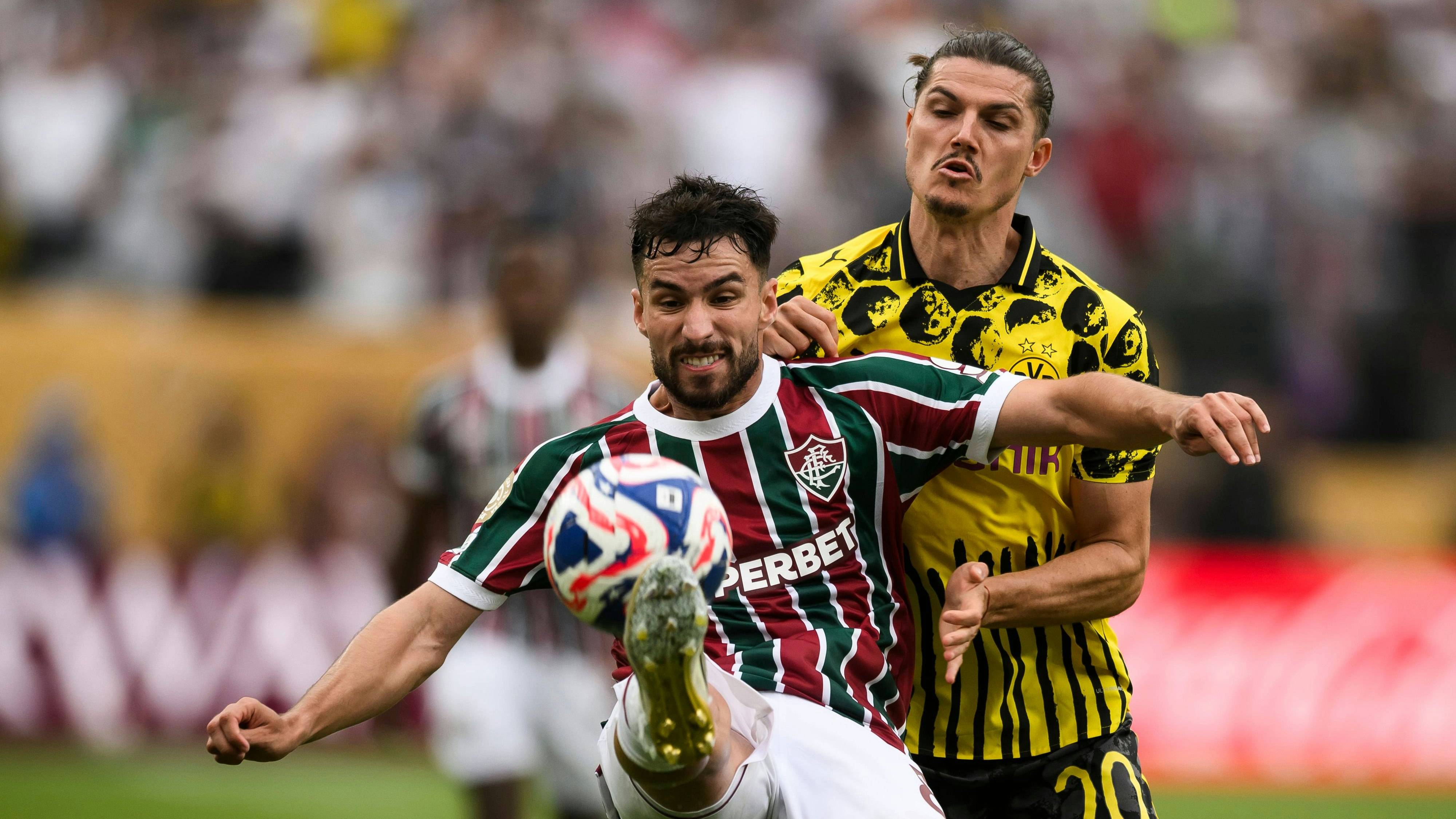 Borussia-Dortmund-Star Marcel Sabitzer gegen Fluminense. 