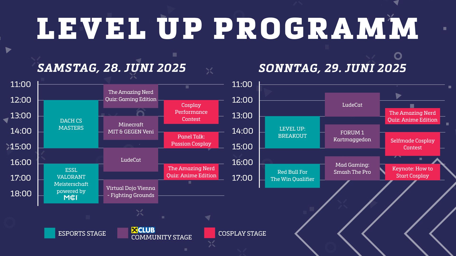 Level Up – The Gaming Festival findet am 28. und 29. Juni 2025 in Salzburg statt.