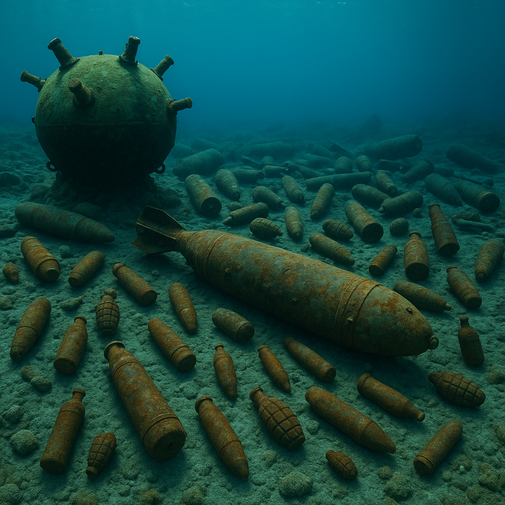 Kriegerische Hinterlassenschaften: Millionen Tonnen an Munition verrosten weltweit auf dem Grund der Meere.